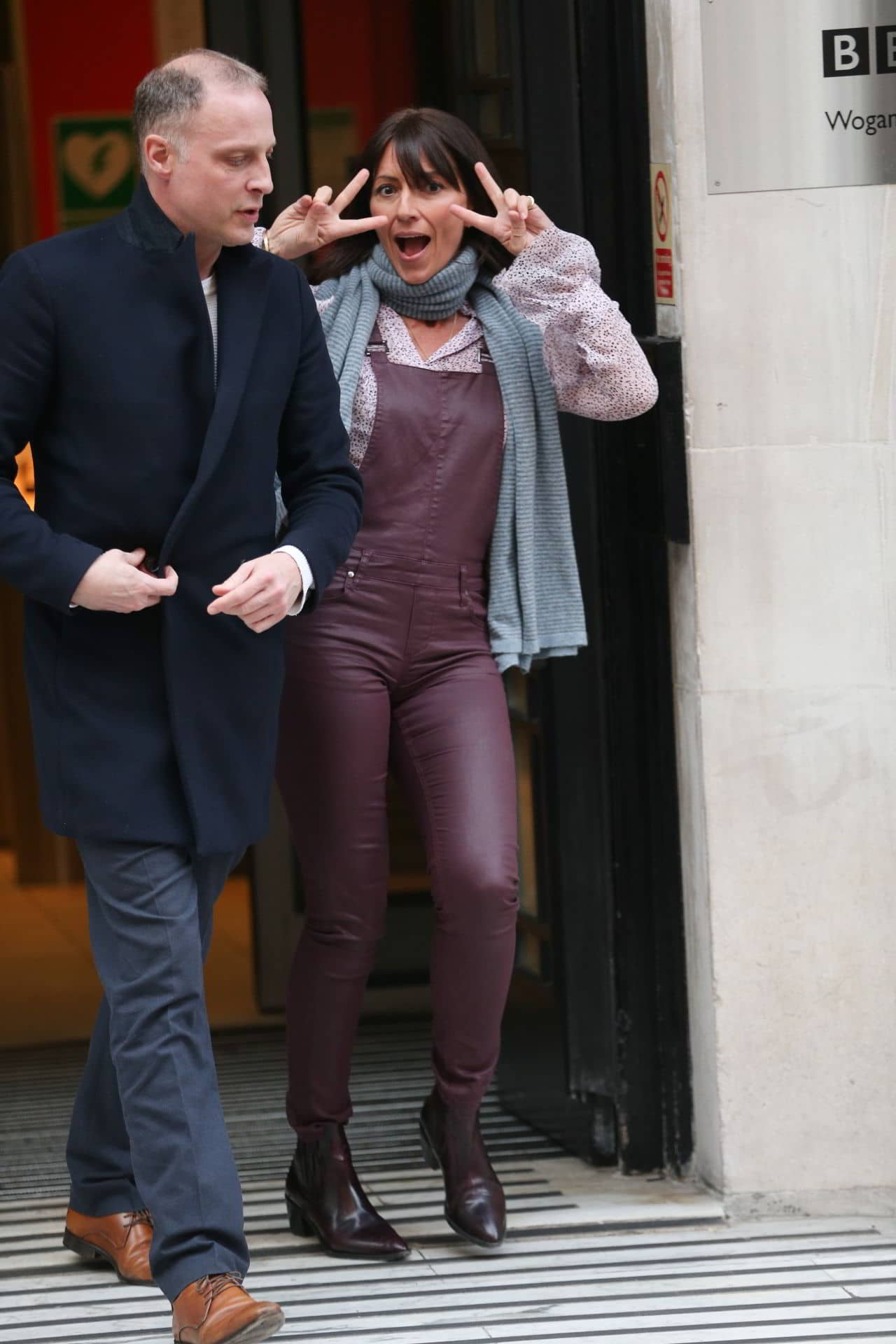 Davina McCall's Departure After Appearing on Steve Wright BBC Radio Show in London, January 4, 2019 - 1