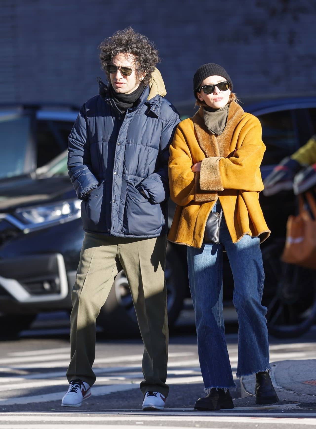 Elizabeth Olsen and Azazel Jacobs Out in New York City, December 14, 2023 - 1