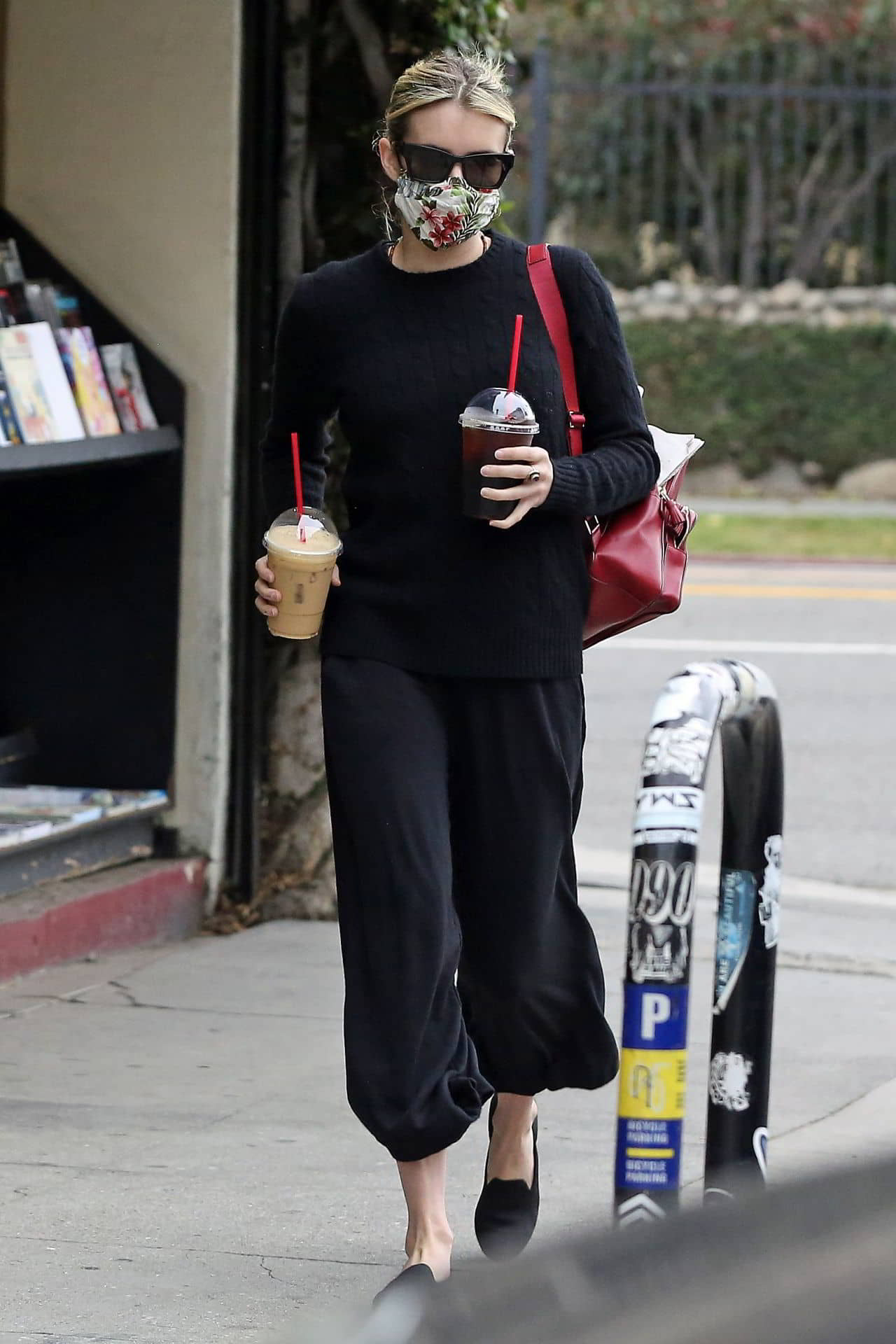 Emma Roberts Getting Coffee in Los Angeles, June 5, 2020 - 1