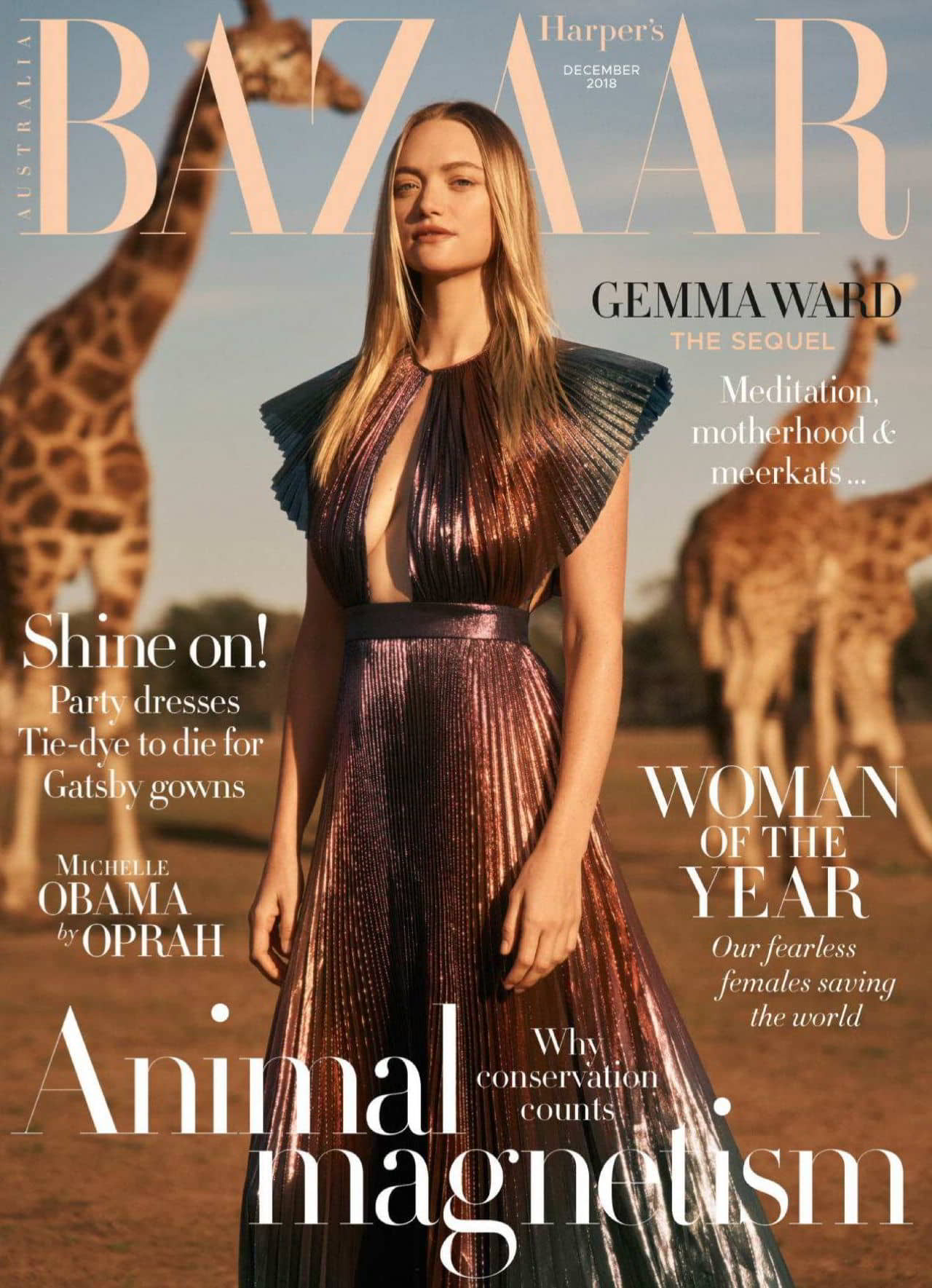 Gemma Ward for Harper's Bazaar Australia December 2018 - 1