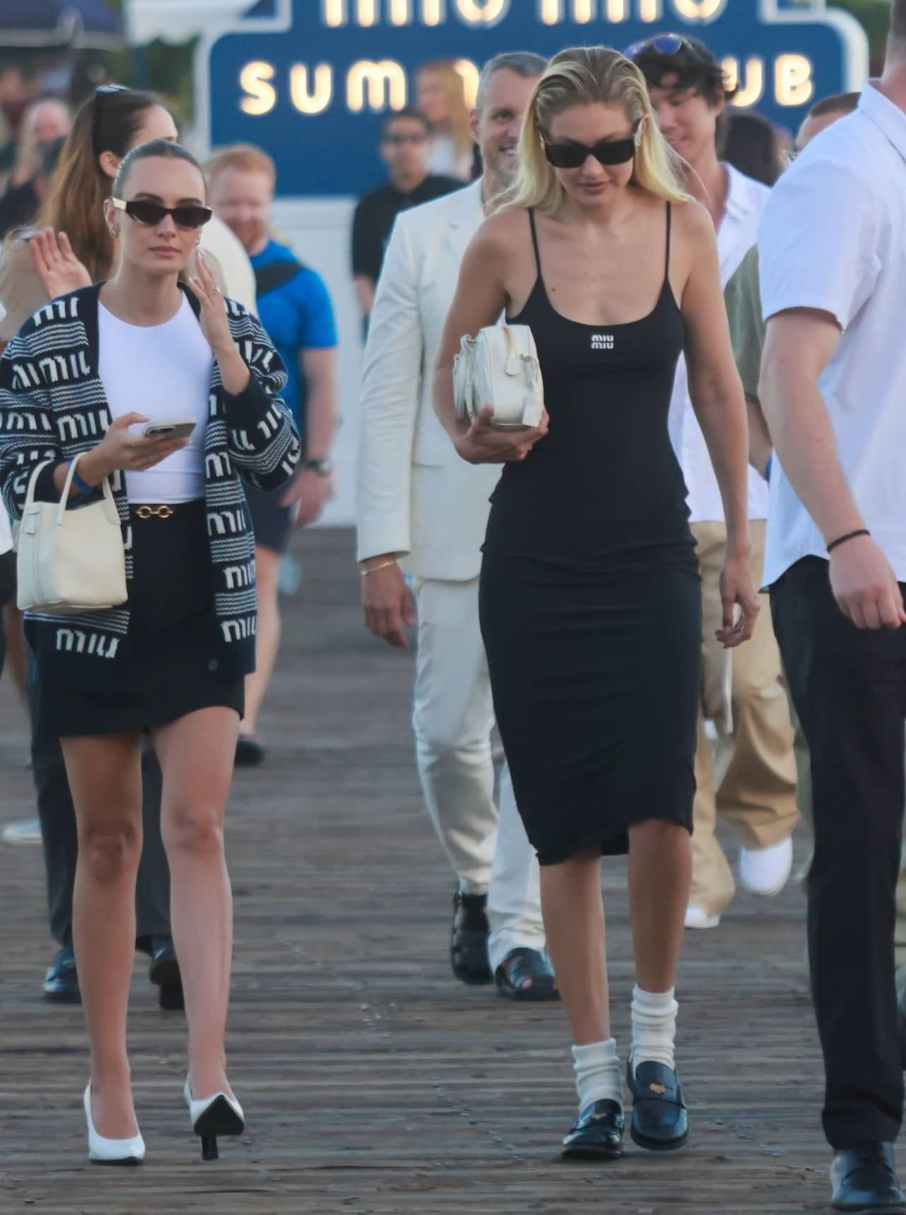 Gigi Hadid at Miu Miu Summer Club Beach Party at The Malibu Pier, July 26, 2023 - 1