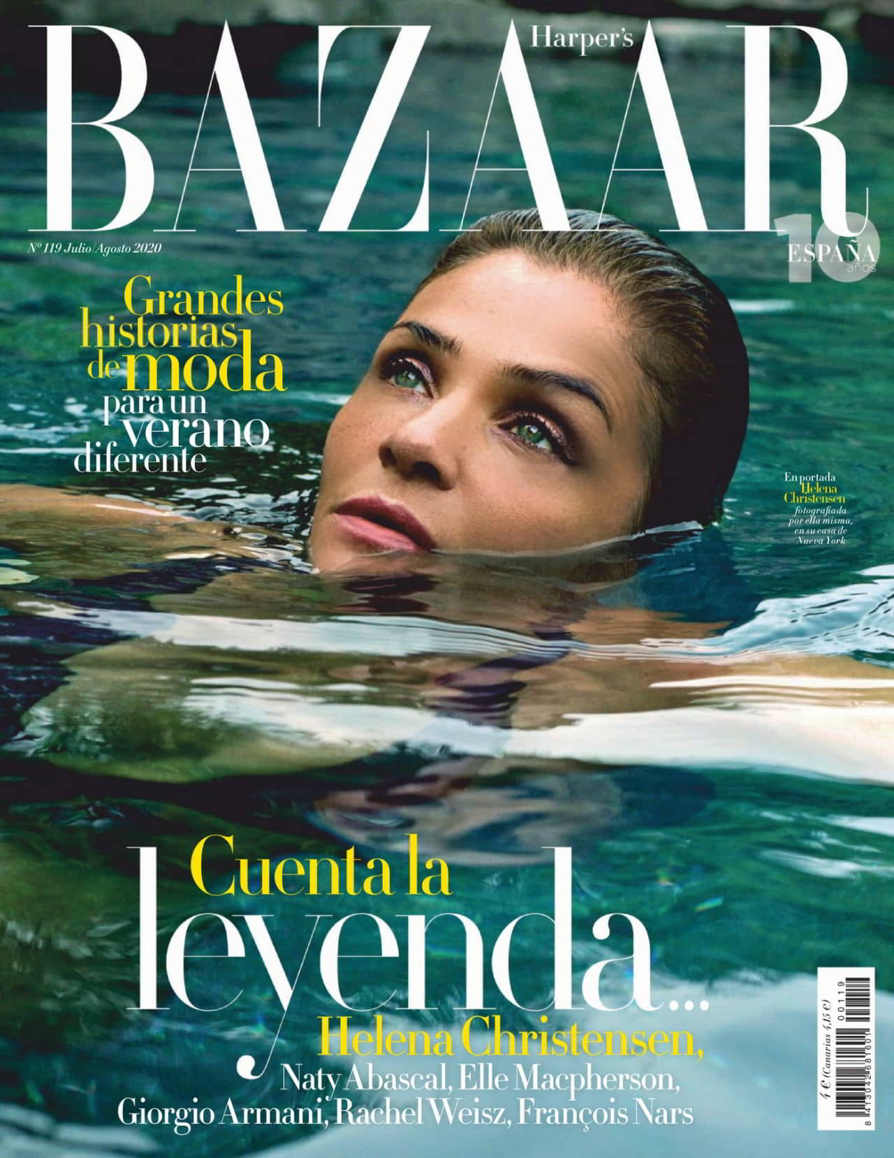 Helena Christensen for Harper's Bazaar Spain July-August 2020 Issue - 1