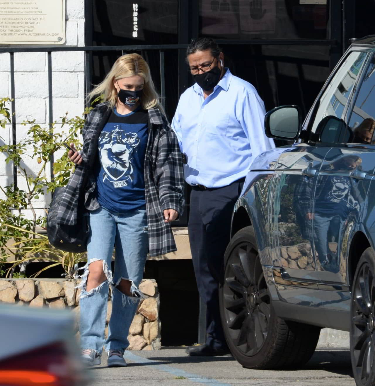 Holly Madison at A Car Repair Shop in LA, February 26, 2021 - 1