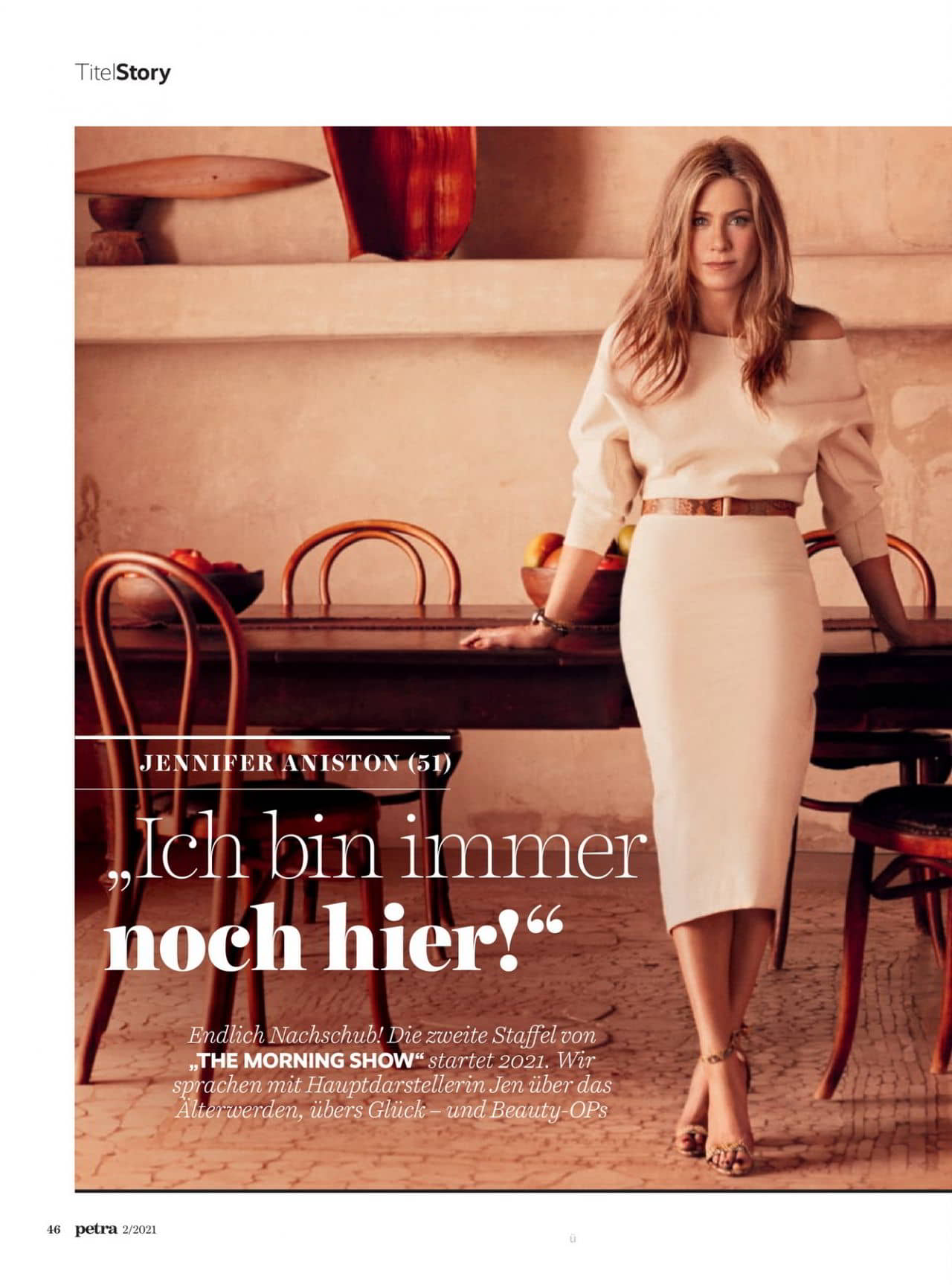 Jennifer Aniston for Petra Magazine January-February 2021 Issue - 1