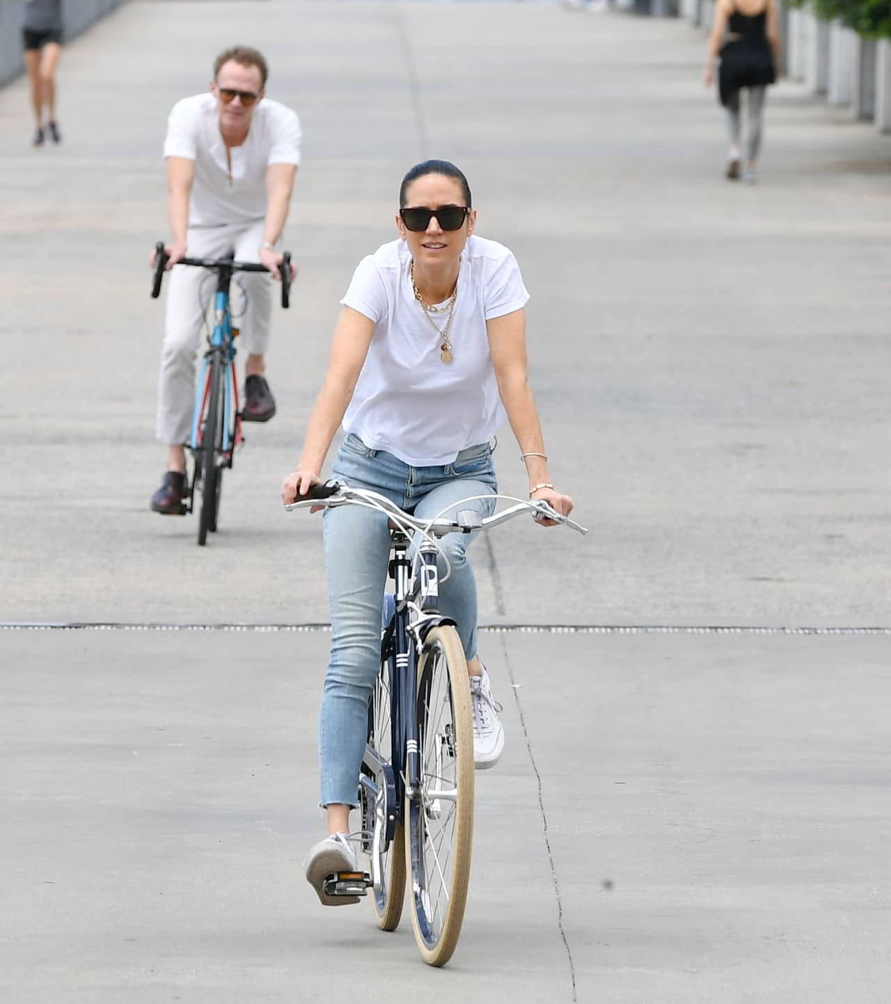 Jennifer Connelly on a Bike Ride in New York, June 19, 2023