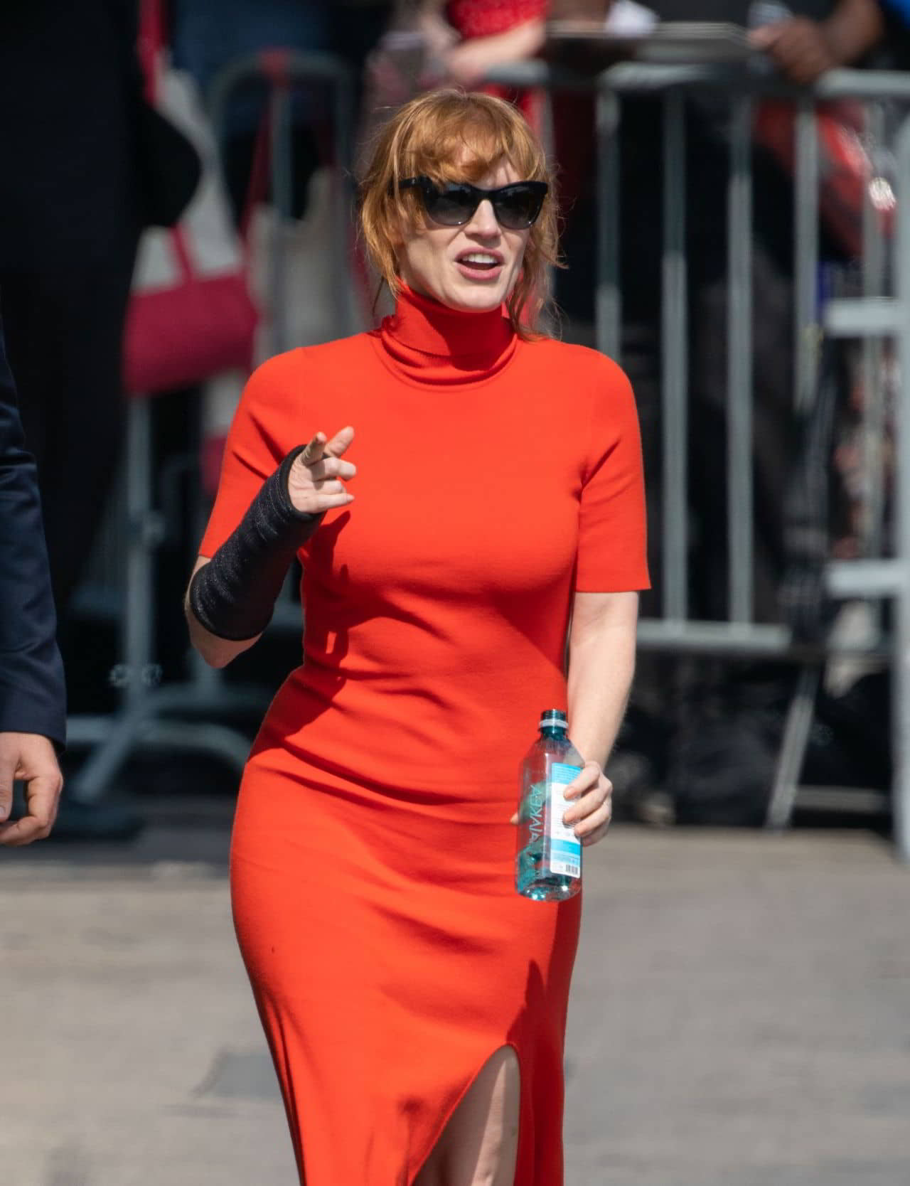 Jessica Chastain Outside Jimmy Kimmel Live in LA, June 4, 2019 - 1