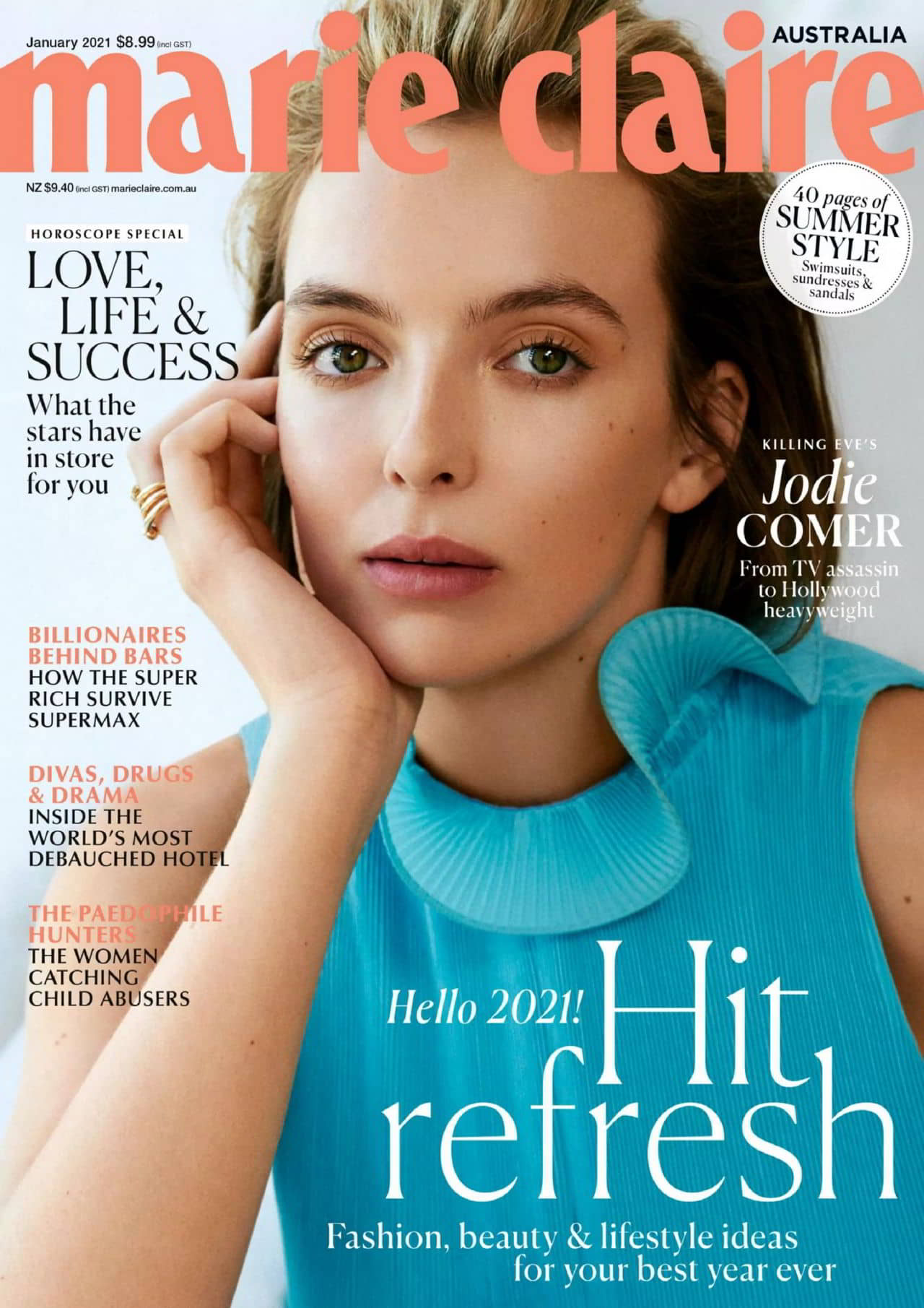 Jodie Comer for Marie Claire Australia January 2021 Issue - 1