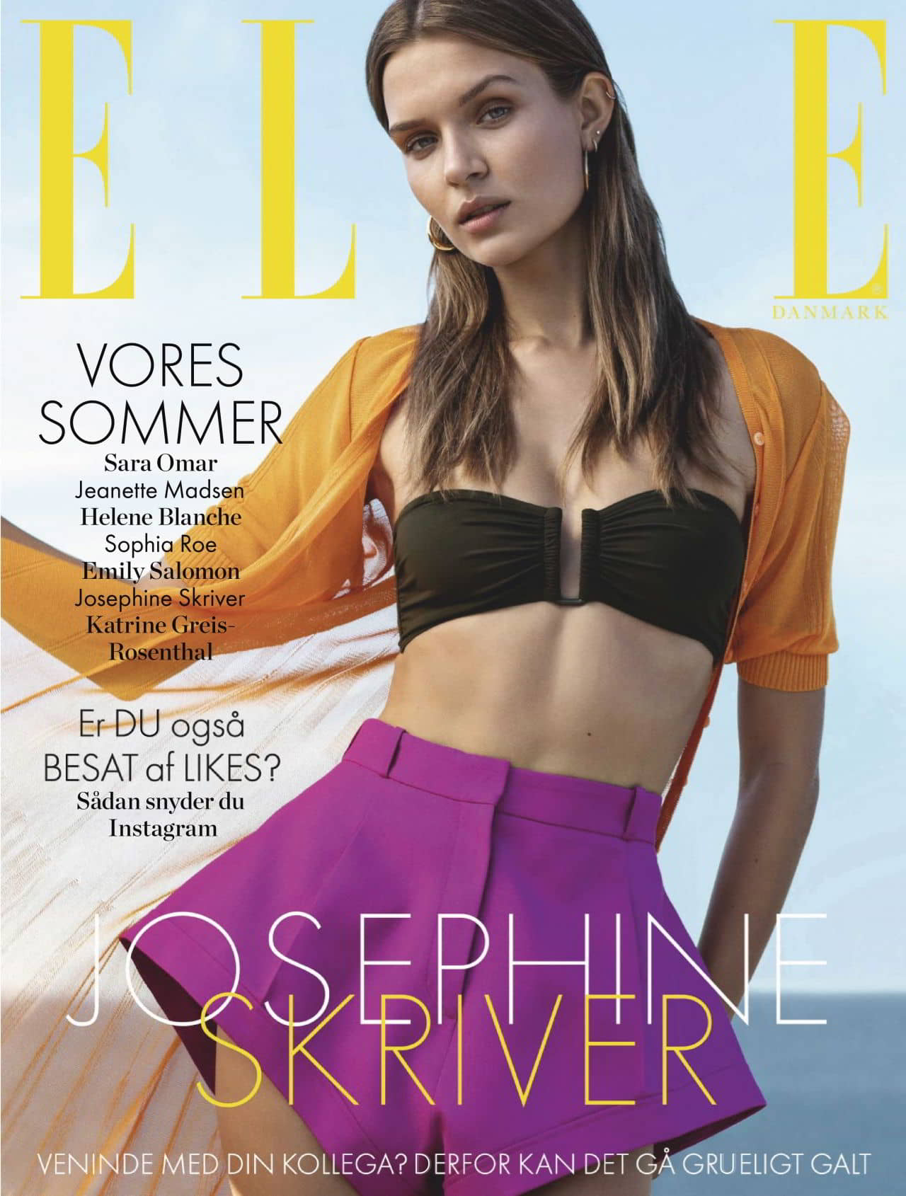 Josephine Skriver for Elle Magazine Denmark July 2019 Issue - 1