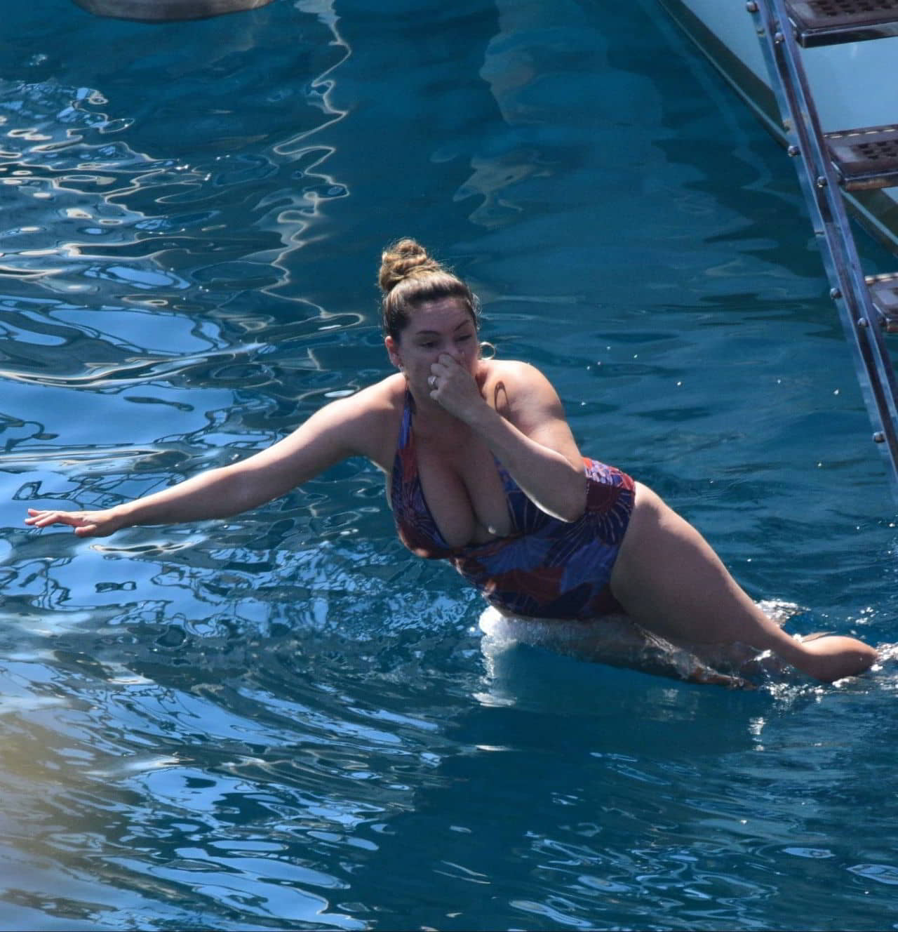 Kelly Brook in a Swimsuit Holiday in Turkey, August 29, 2019