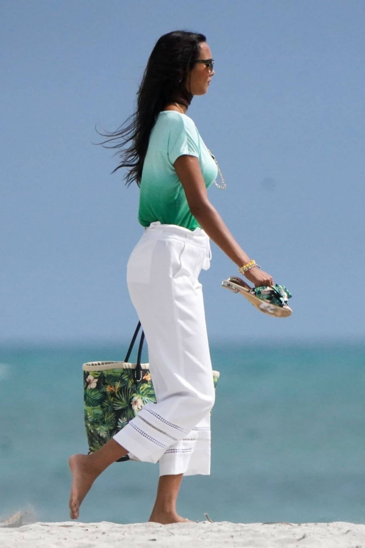 Lais Ribeiro Photoshoot on The Beach in Miami, February 20, 2021 - 1