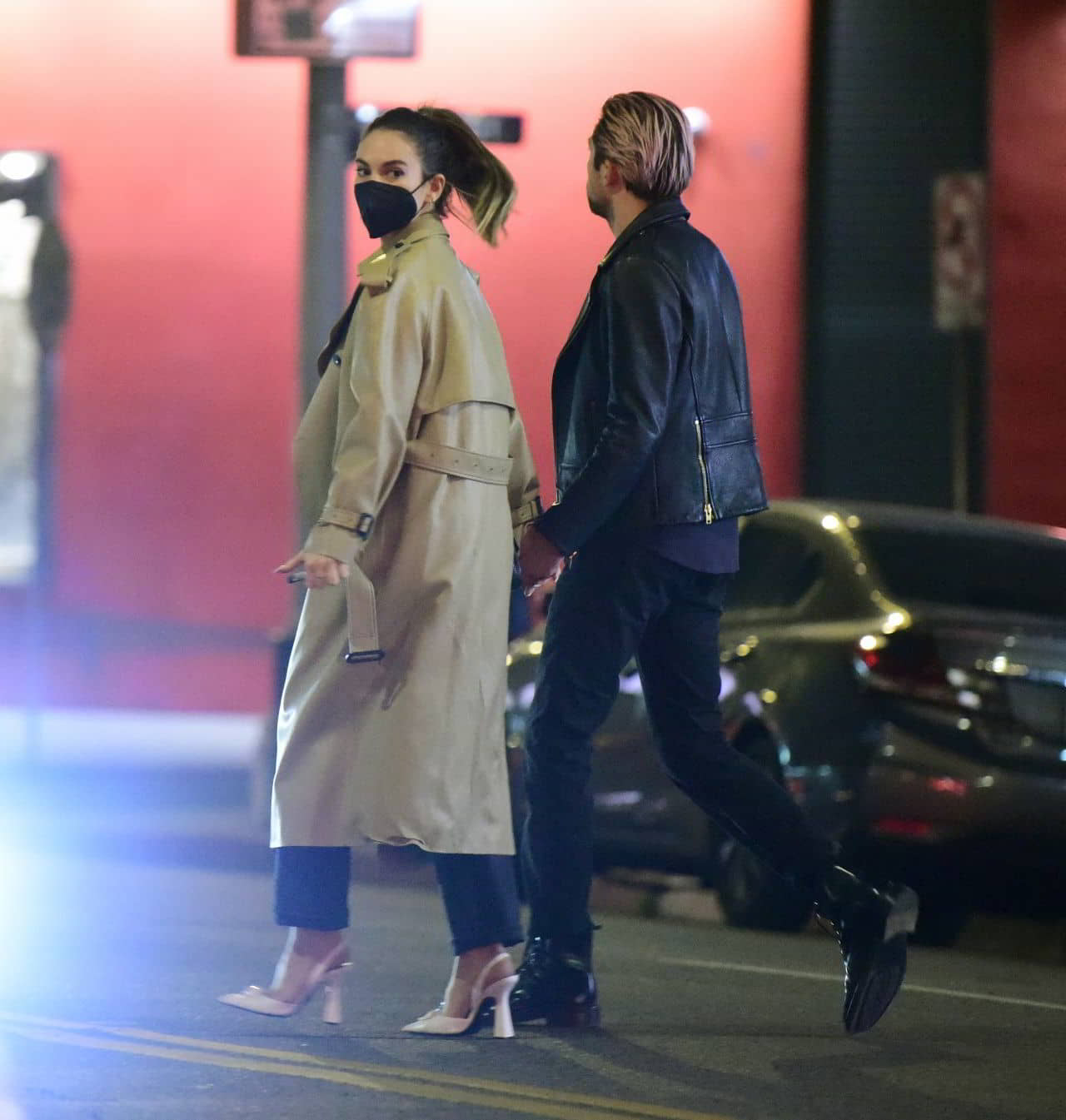 Lily James with Boyfriend Michael Shuman in Los Angeles, February 5, 2022 - 1