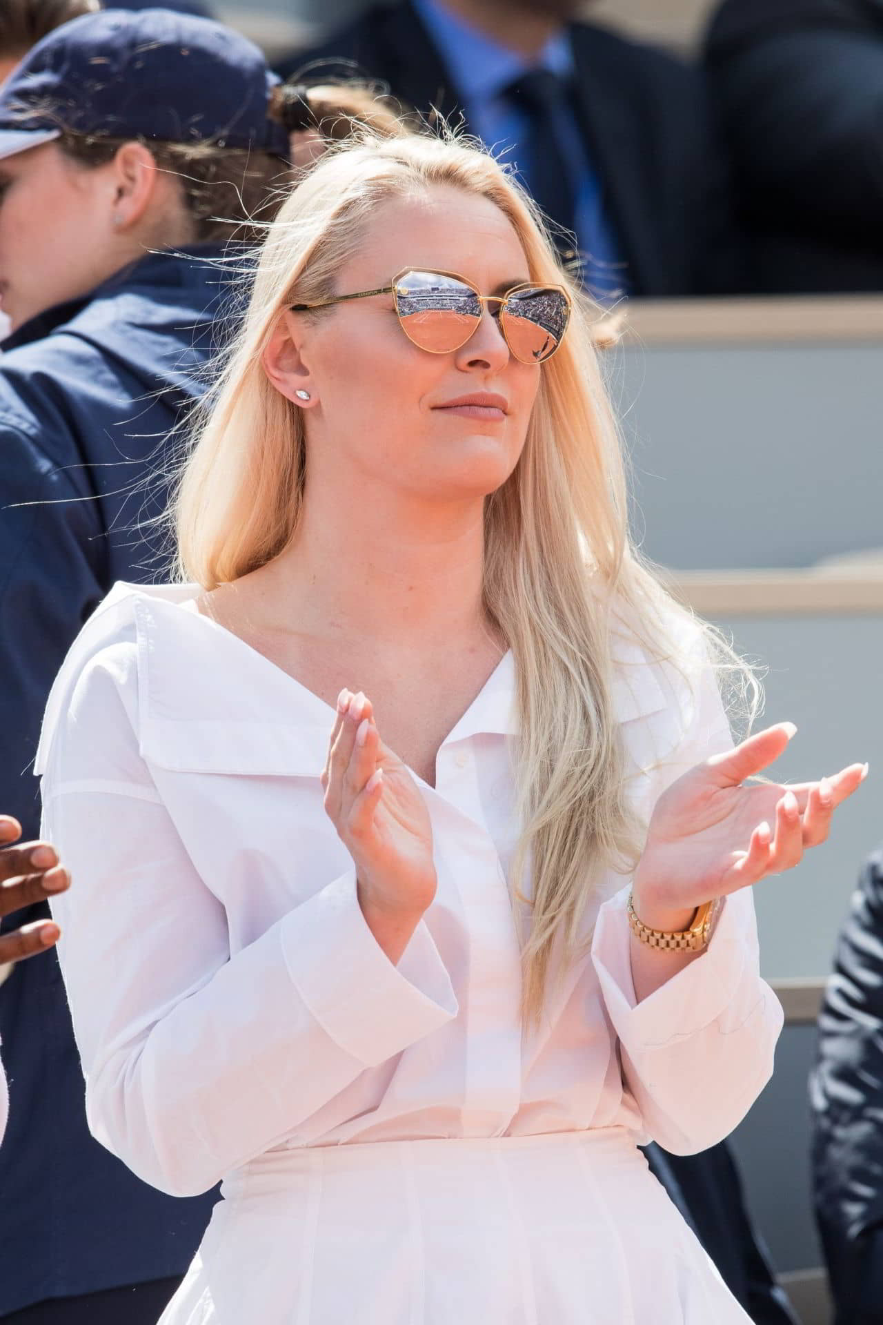 Lindsey Vonn and P.K. Subban at 2019 French Open Roland Garros at Le Village in Paris, May 28, 2019 - 1