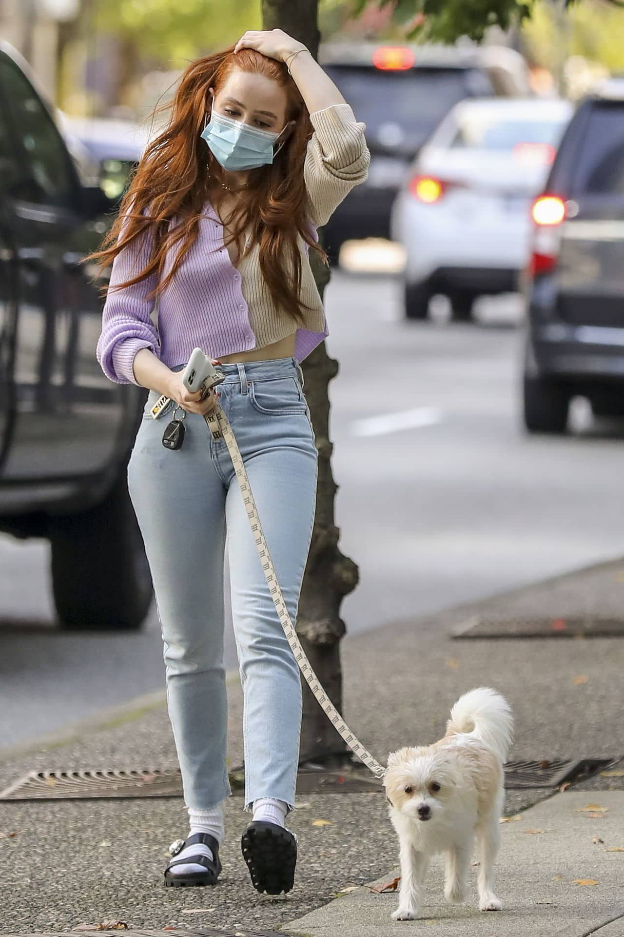 Madelaine Petsch Walking Her Dog Out in Vancouver, October 2, 2020