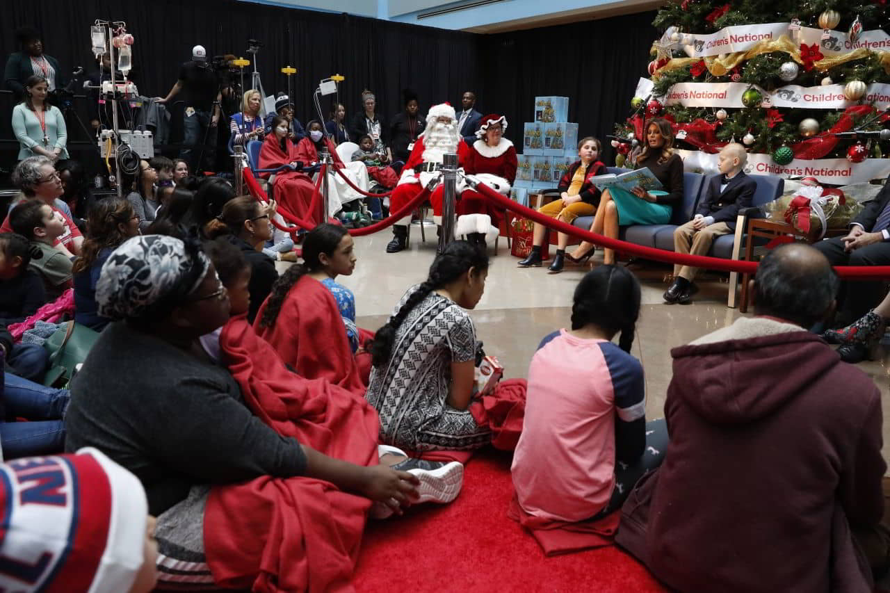 Melania Trump at Children's National Hospital in Washington DC, December 6, 2019 - 1