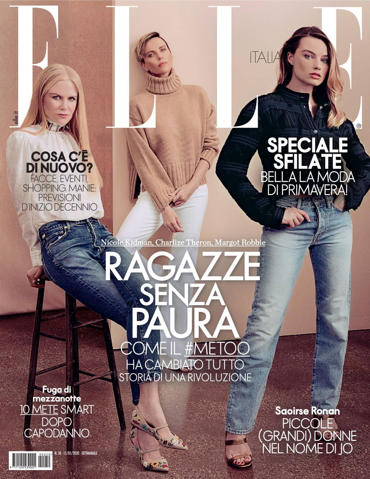 Nicole Kidman, Charlize Theron, and Margot Robbie for Elle Italy May 1, 2020 Issue - 1