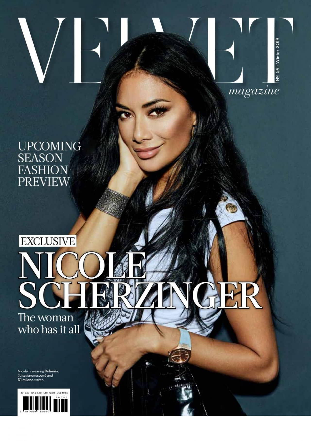 Nicole Scherzinger for Velvet Magazine 59 Winter 2018-2019 - 1