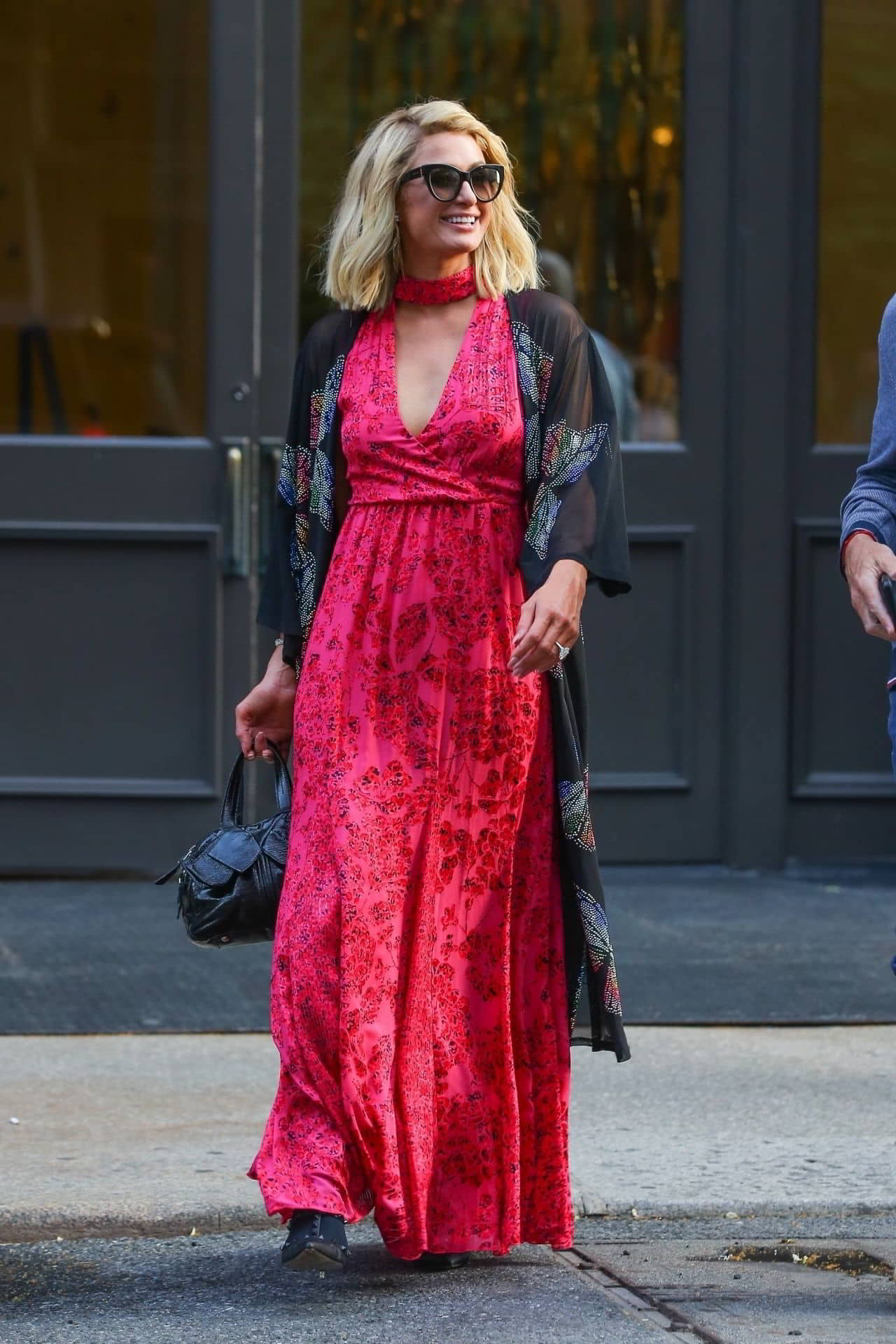 Paris Hilton in an Elegant Floral Dress in New York City, June 22, 2021 - 1