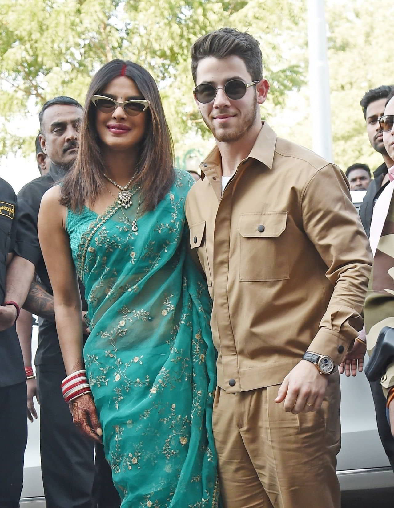 Priyanka Chopra and Nick Jonas at Jodhpur Airport in India, December 3, 2018 - 1