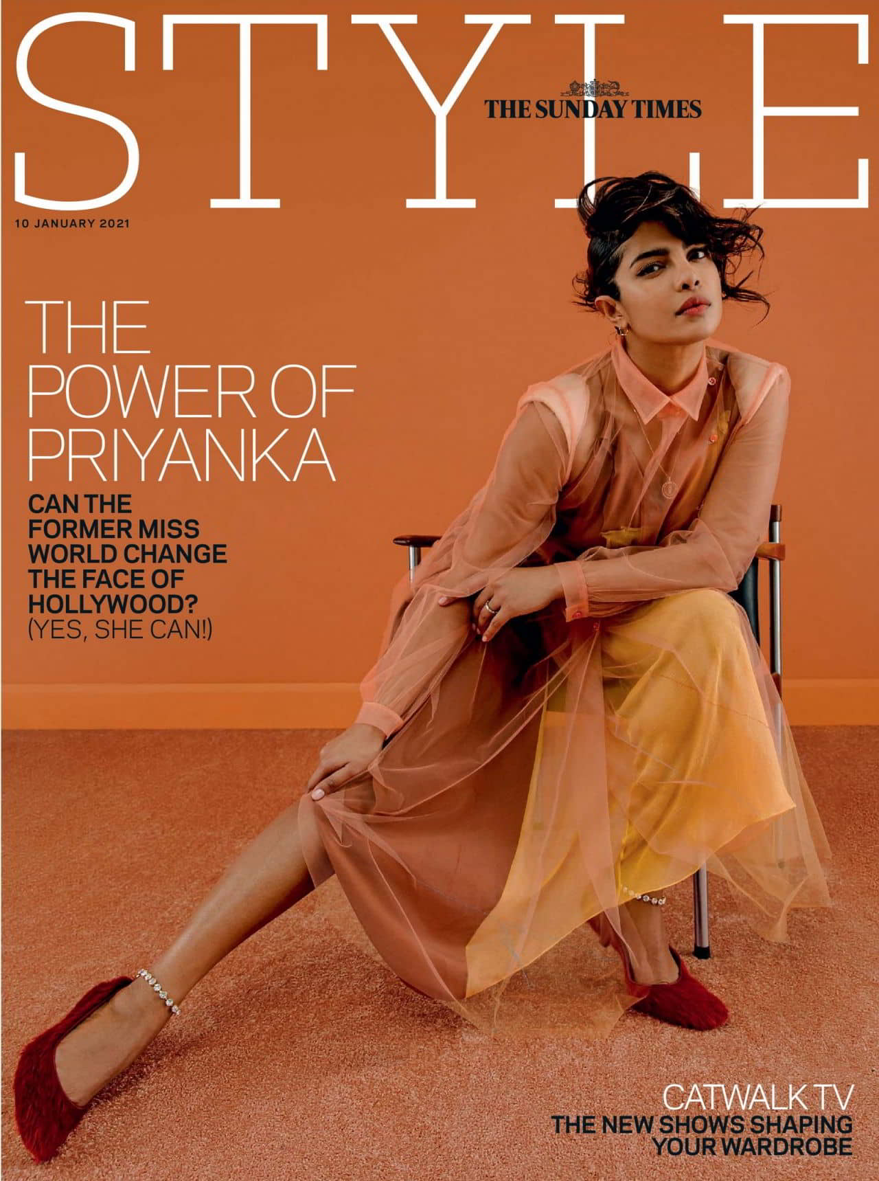 Priyanka Chopra for The Sunday Times Style January 10, 2021 Issue - 1