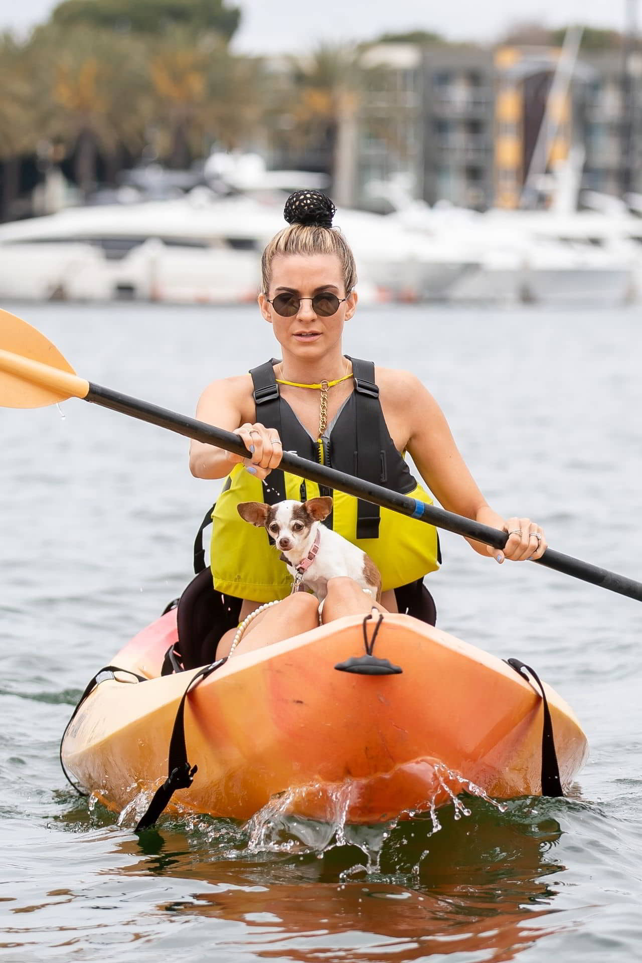 Rachel McCord in Bikini Kayaking in Marina Del Rey, April 20, 2019 - 1