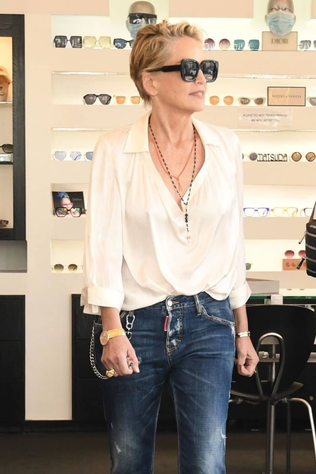 Sharon Stone Out in Beverly Hills, July 2, 2021 - 1