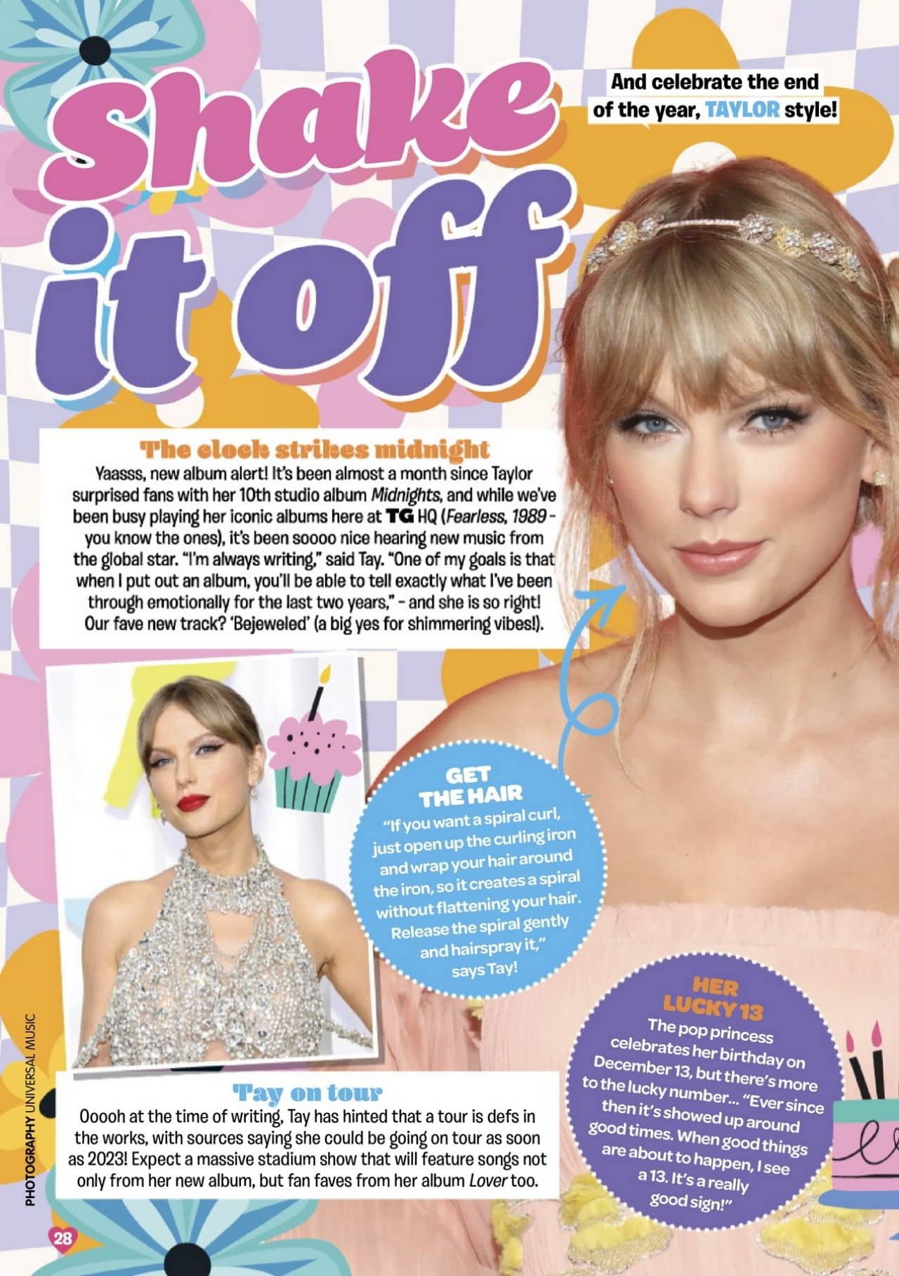 Taylor Swift for Total Girl December 2022 Issue - 1