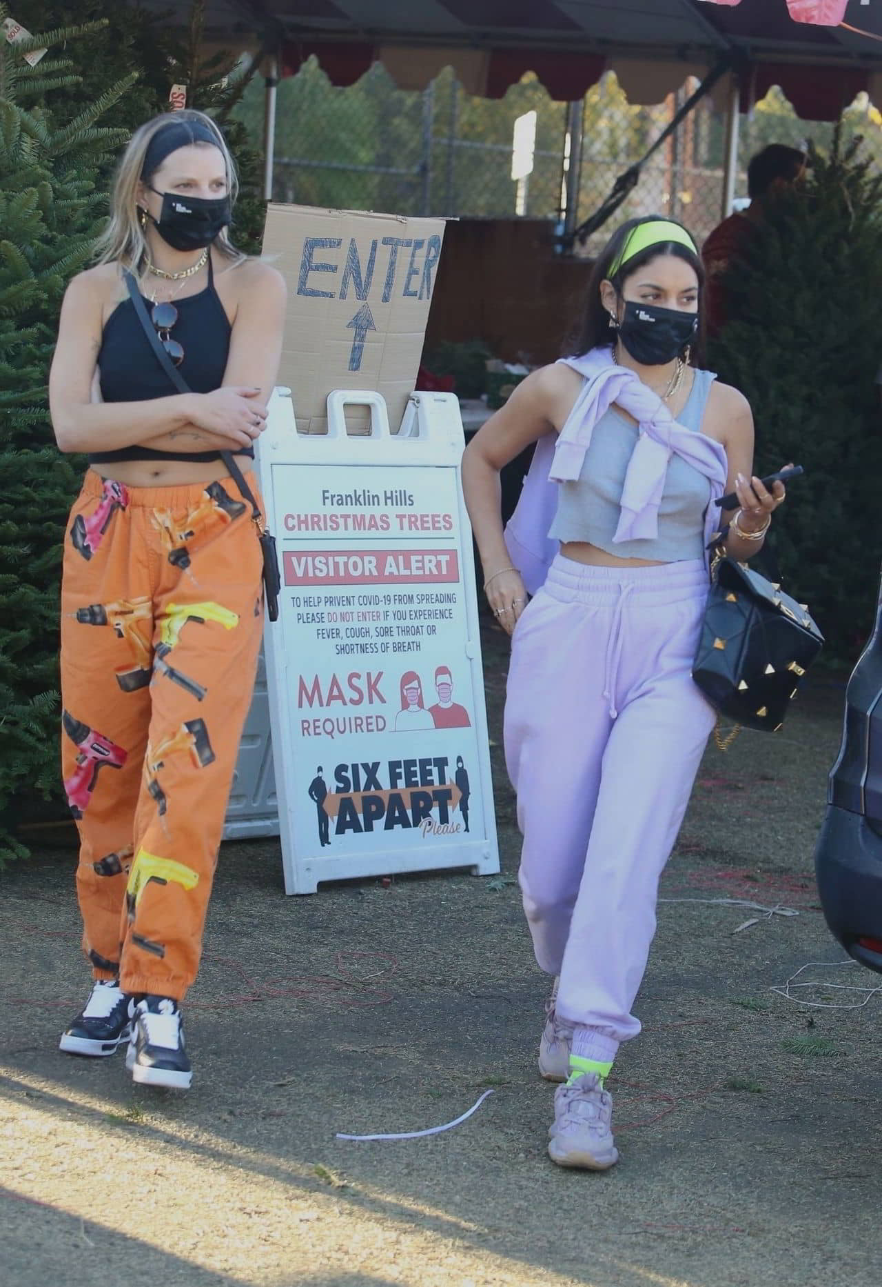 Vanessa Hudgens Shopping for a Christmas Tree, December 5, 2020 - 1