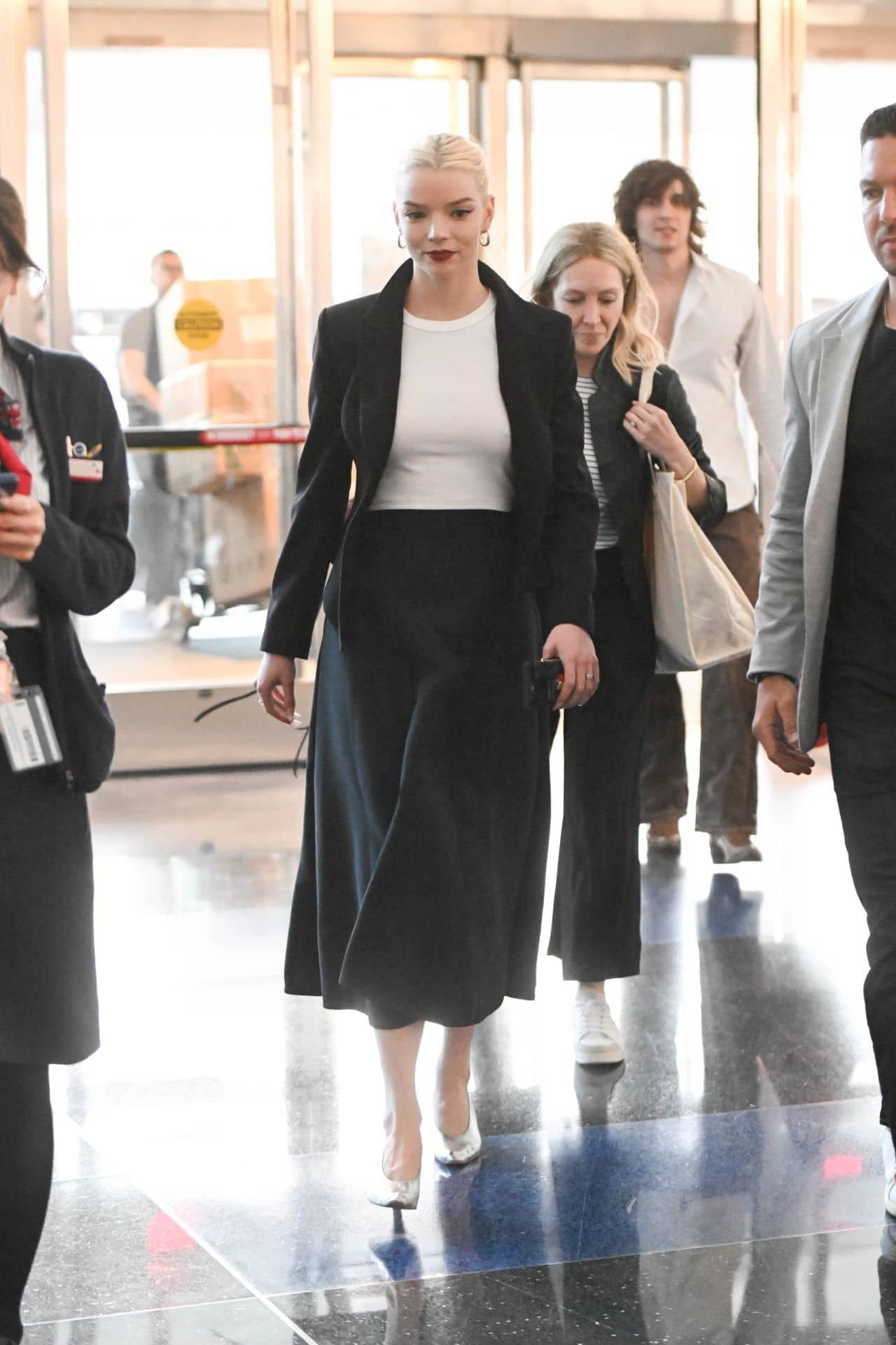 Anya Taylor-Joy Arriving at JFK Airport in NYC - 1