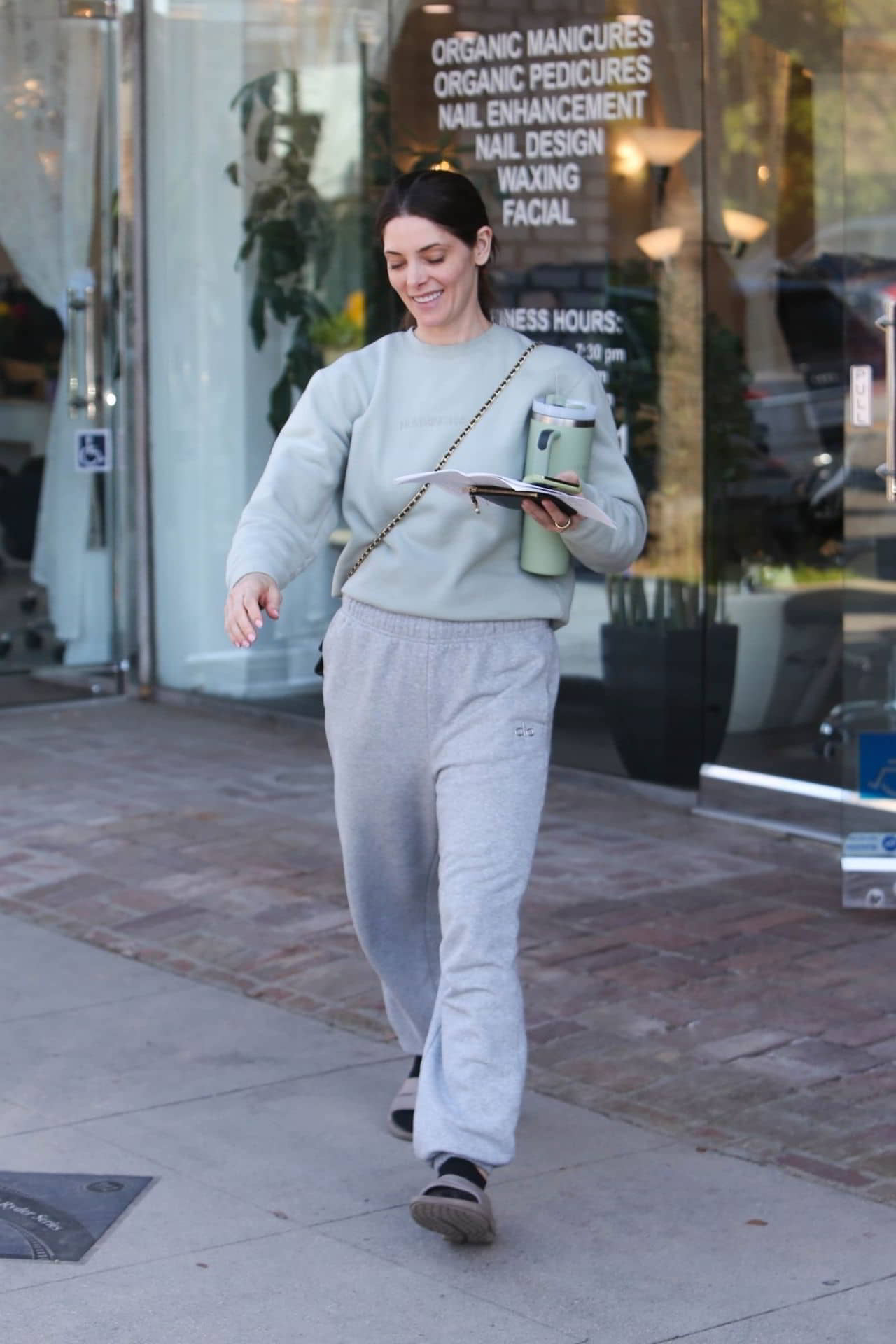 Ashley Greene Leaving Organic Nail Salon in Studio City - 1