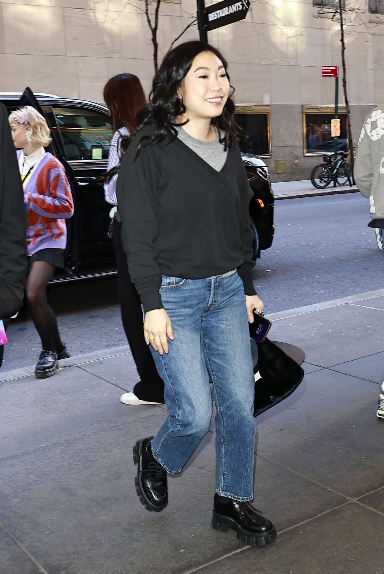 Awkwafina Arrives at NBC Studios in New York - 1