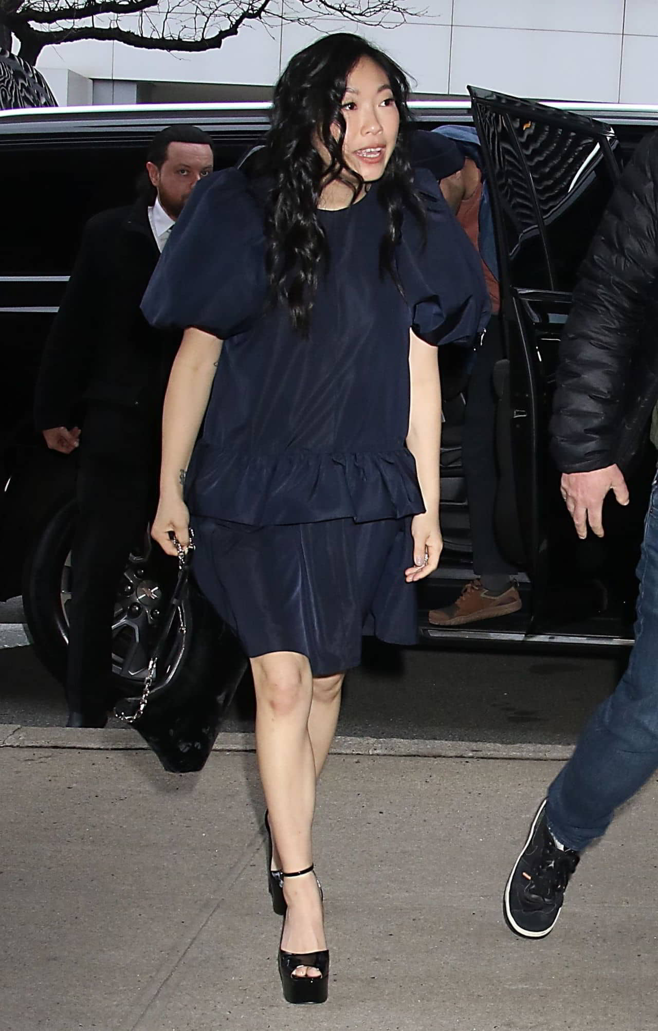 Awkwafina Arriving at Drew Barrymore Show in New York - 1