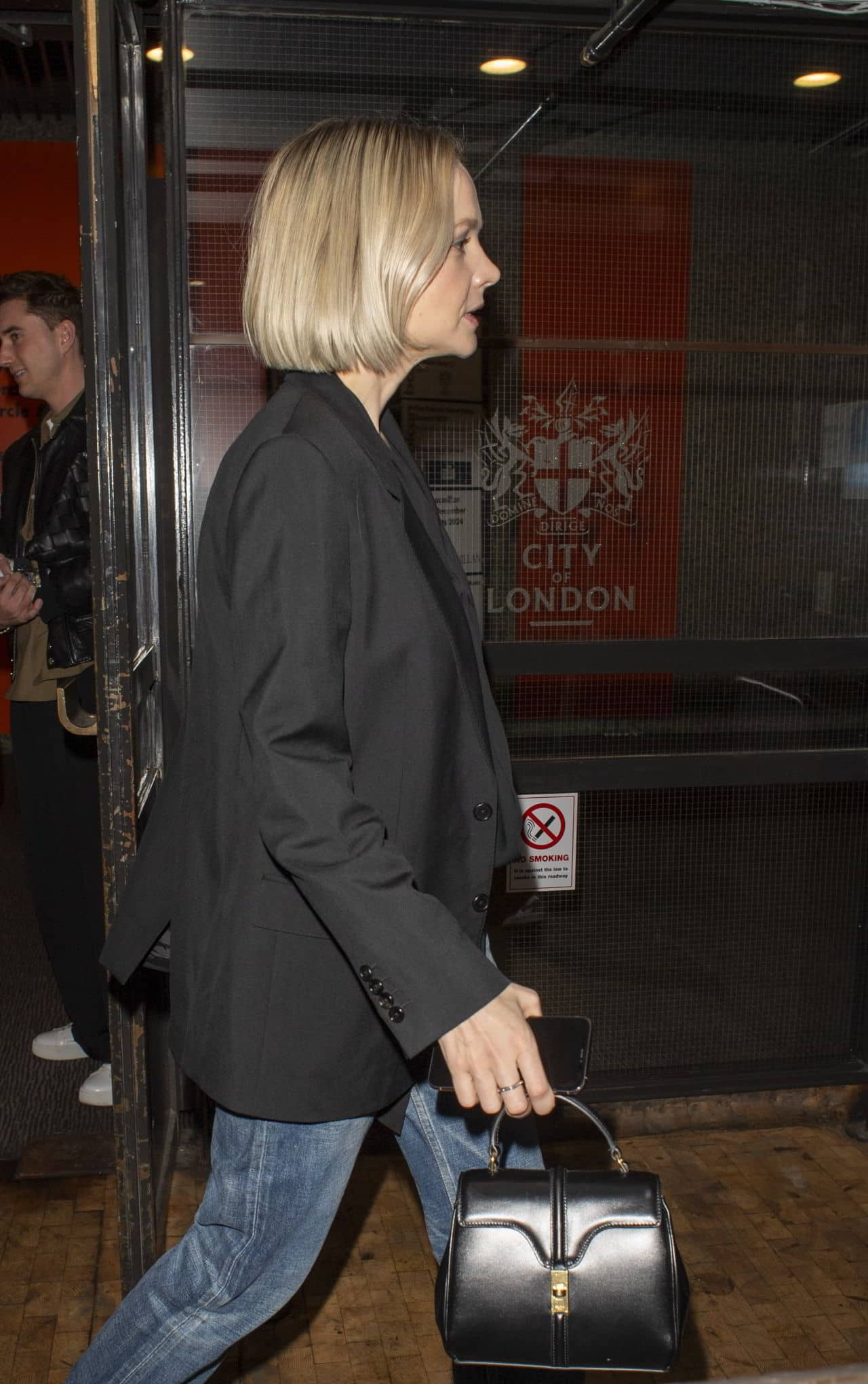 Carey Mulligan Leaving a Q&A for Maestro in London January 2024 - 1