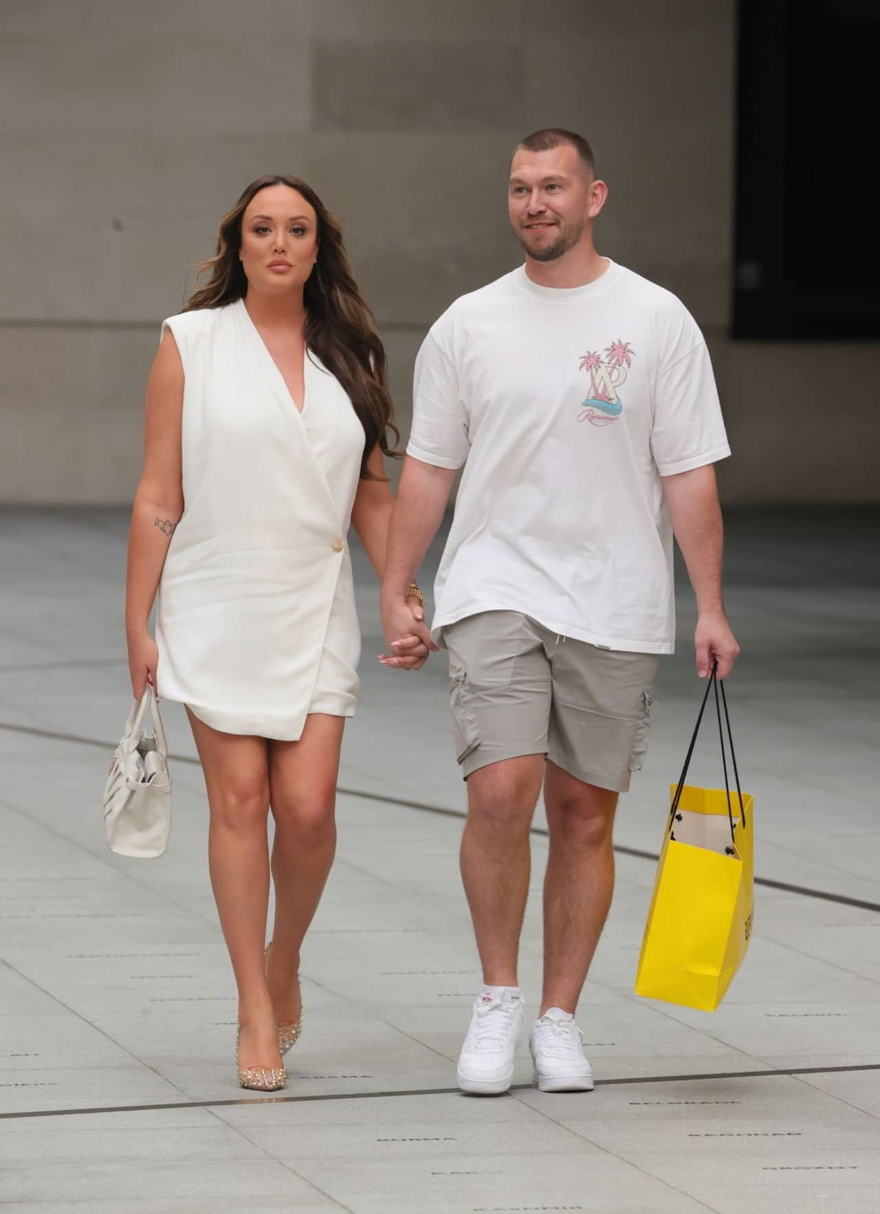 Charlotte Crosby with Boyfriend Jake Ankers Out in London August 2024 - 1