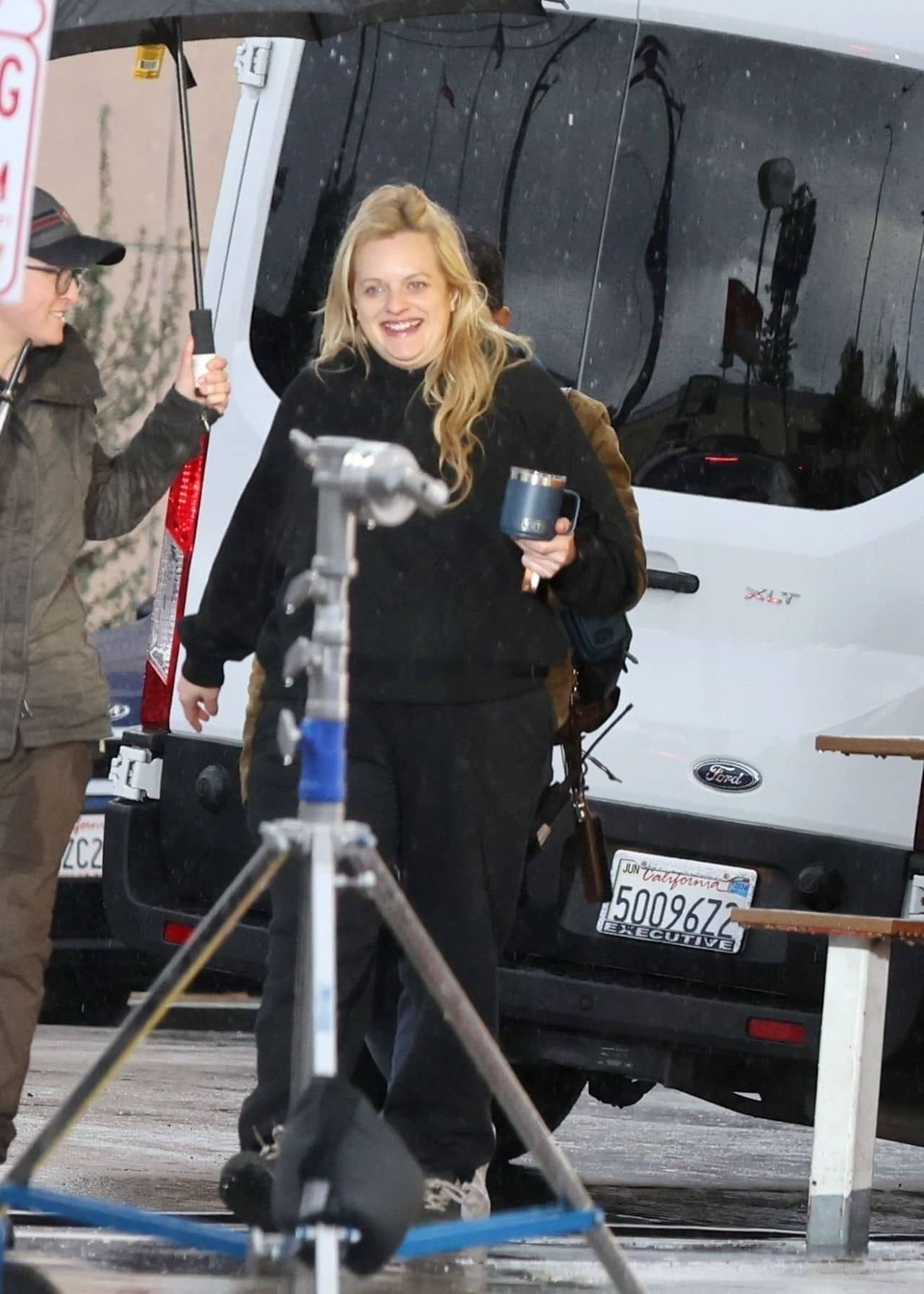 Elisabeth Moss on the Set of тАШShellтАЩ in Los Angeles - 1