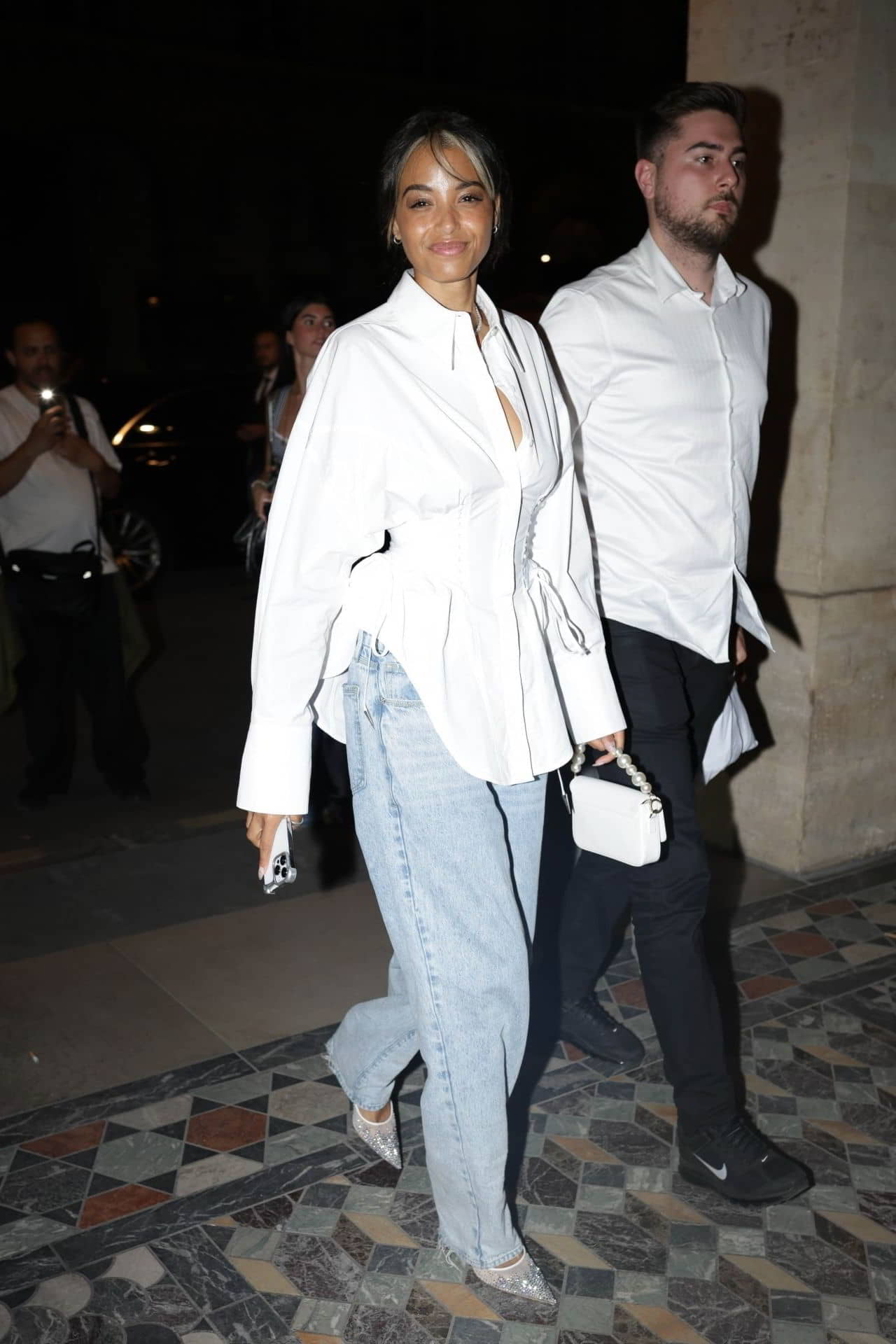 Ella Balinska Arriving at Costes in Paris - 1