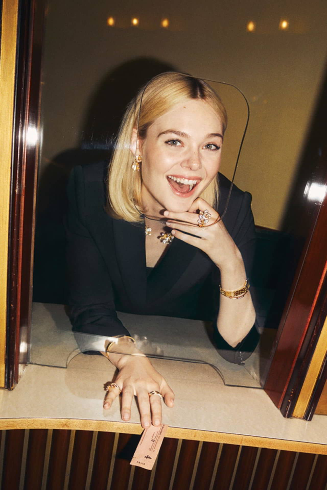 Elle Fanning in Cartier's Grain de Cafe Collection - 1