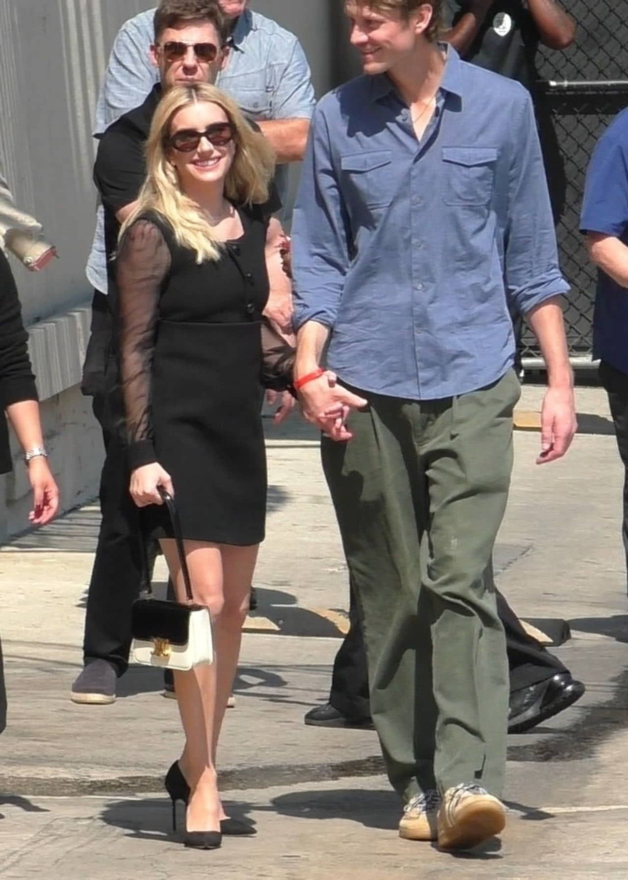 Emma Roberts with Her Boyfriend at Jimmy Kimmel Live in Hollywood - 1