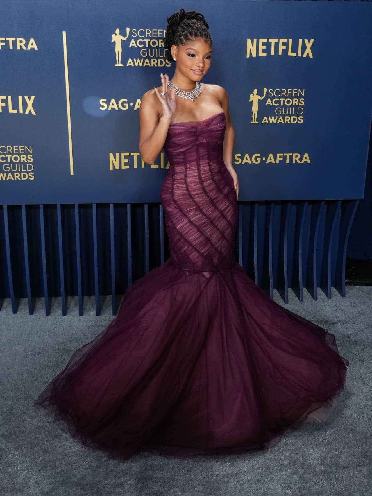 Halle Bailey at the 2024 Screen Actors Guild Awards in Los Angeles - 1