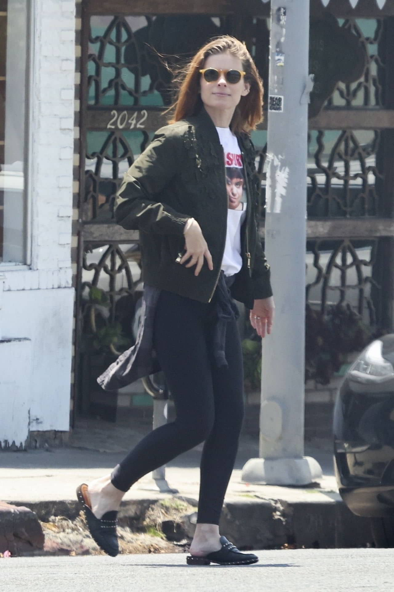 Kate Mara Wears an Angelina Jolie T-Shirt in LA - 1