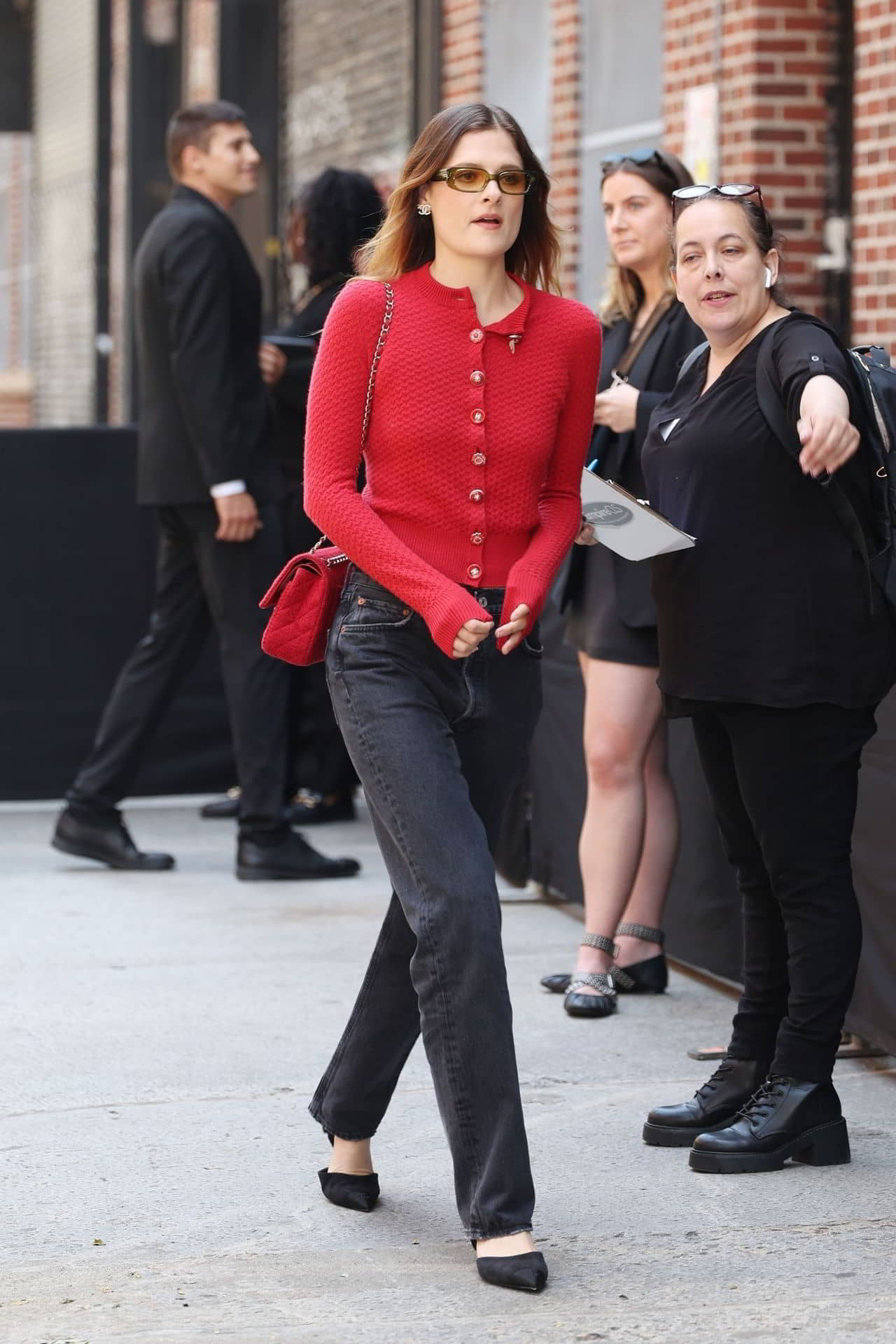 Louisa Jacobson Arrives at Chanel Tribeca Festival Women's Lunch in NYC - Instagram Glam - 1