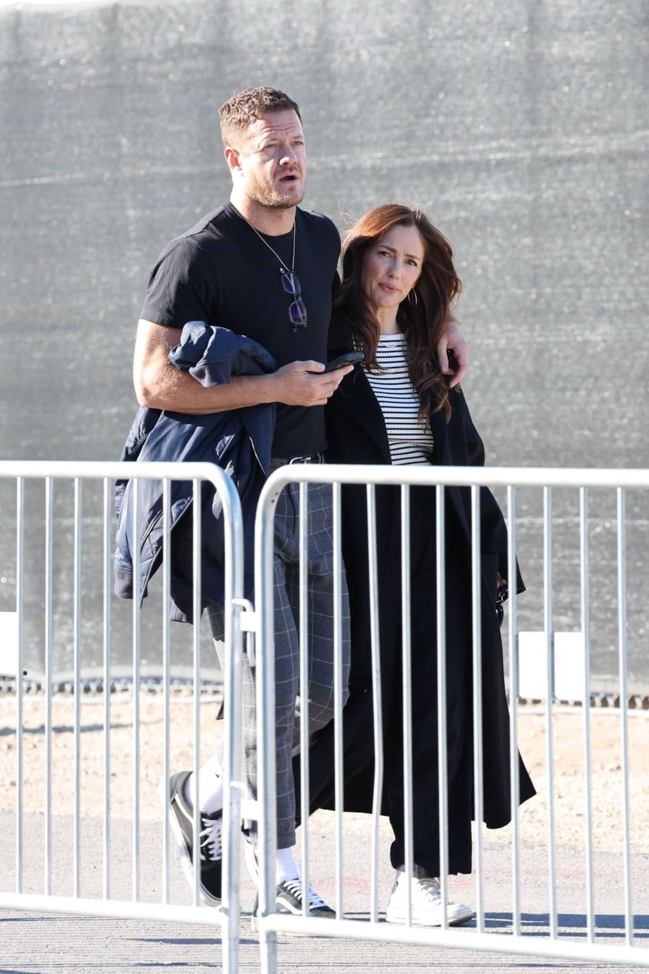 Minka Kelly and Dan Reynolds Arriving at Super Bowl Las Vegas February 2024 - 1