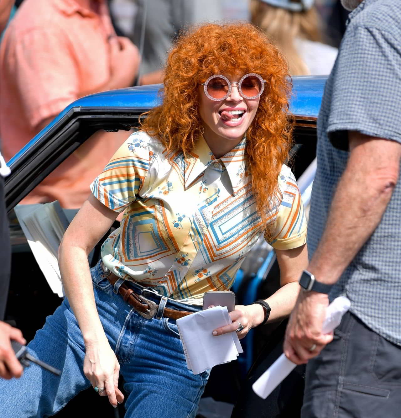 Natasha Lyonne on Poker Face Set in New York - August 28, 2024 - 1