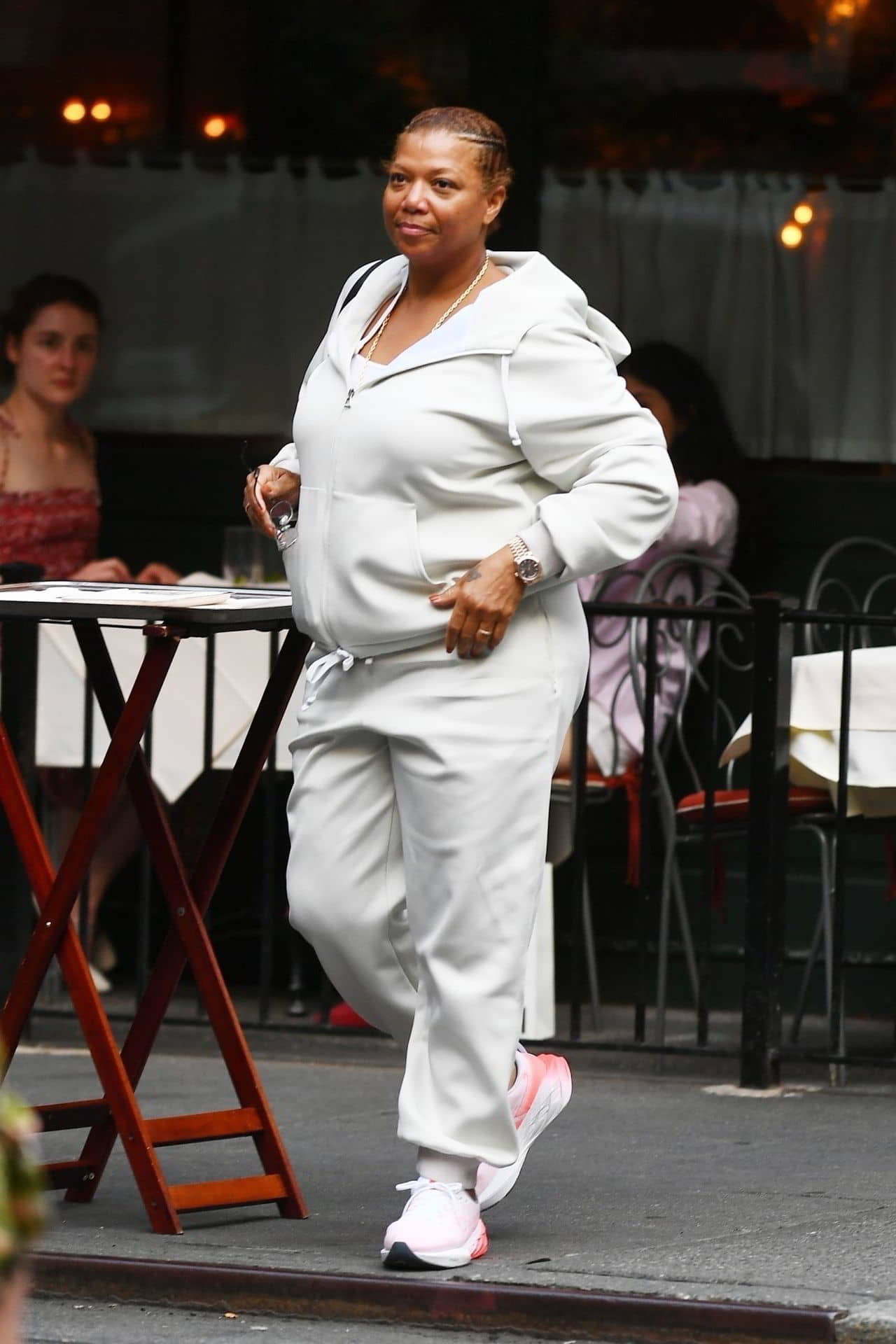 Queen Latifah at Sant Ambroeus Italian Restaurant in West Village - July 24, 2024 - 1