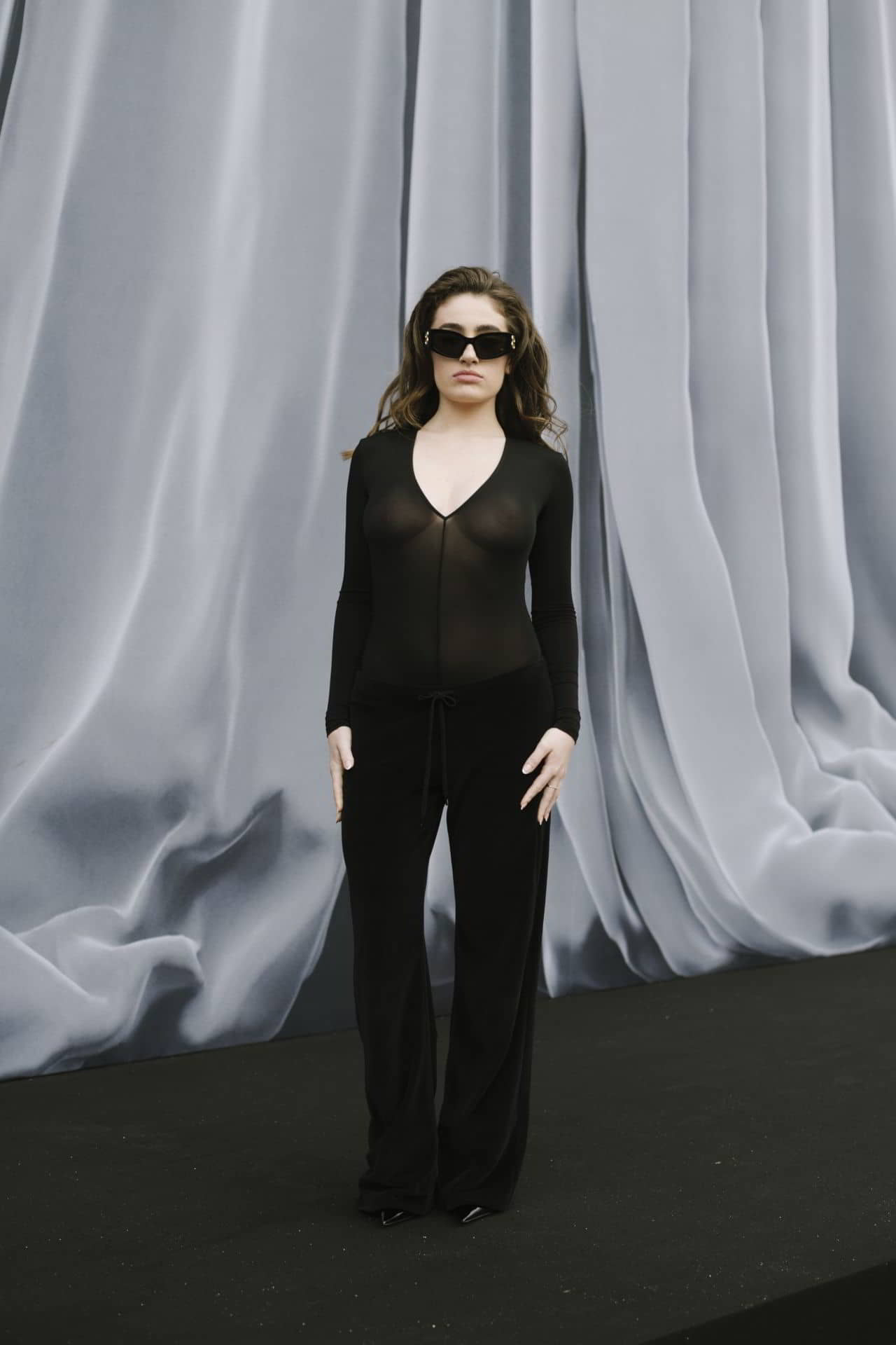 Rachel Sennott at Balenciaga Show During Paris Fashion Week - March 3, 2024 - 1