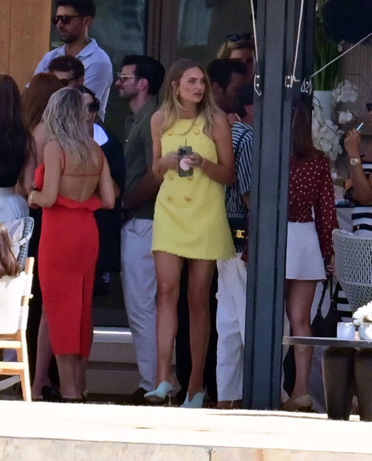 Romee Strijd in Yellow Dress at Balmain Party in Athens - June 8, 2024 - 1