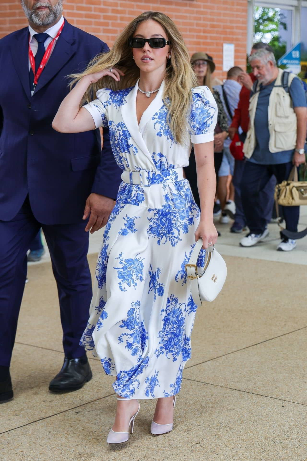 Sydney Sweeney Stuns in Floral Jumpsuit at Venice Film Festival - 1