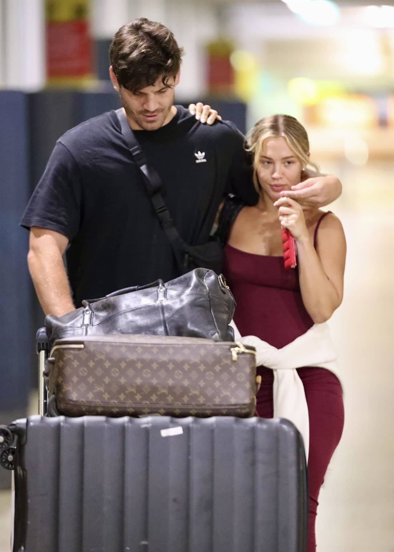 Tammy Hembrow and Matt Zukowski at Brisbane Airport, May 26, 2024 - 1